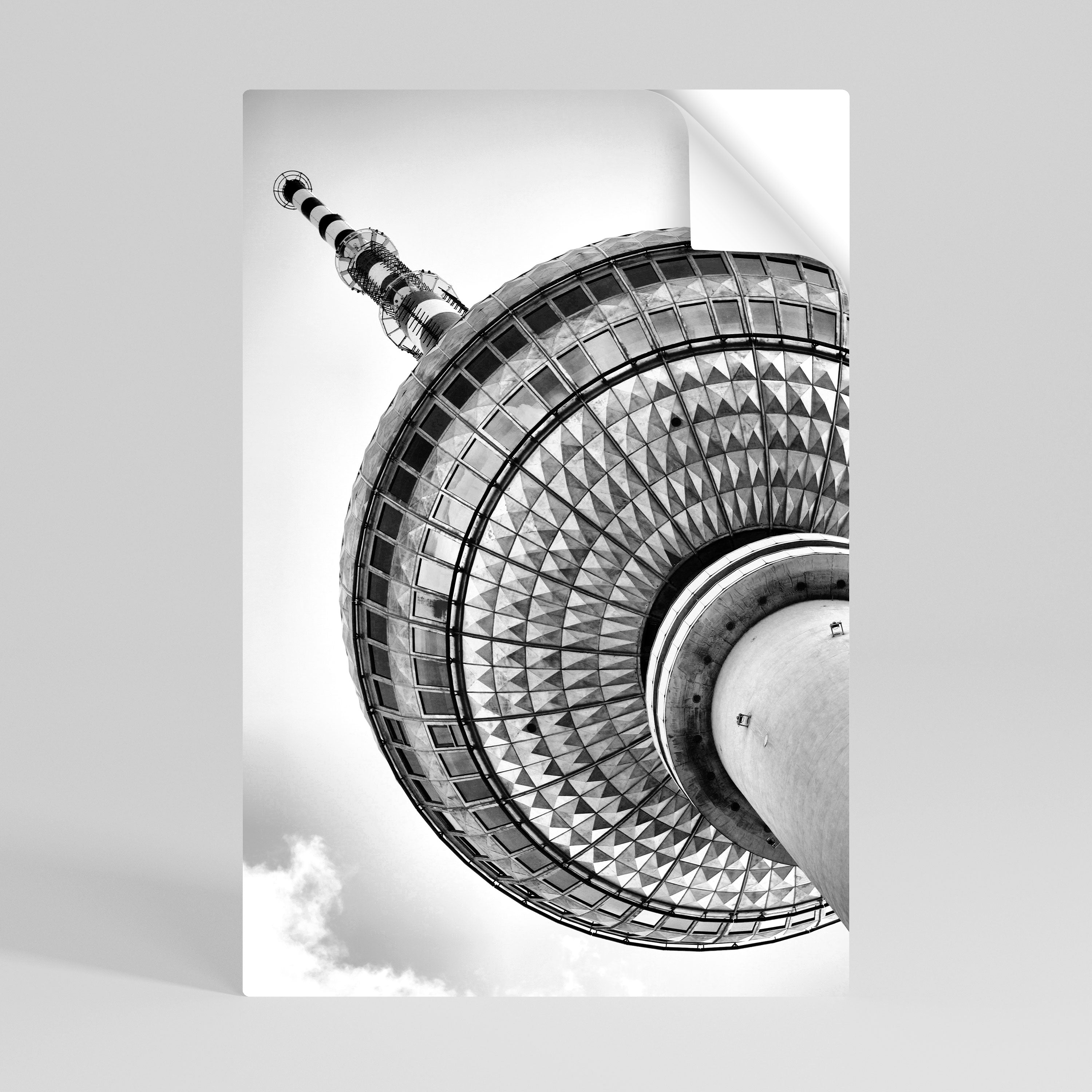 BERLINER FERNSEHTURM Αυτοκόλλητη Αφίσα κάθετη