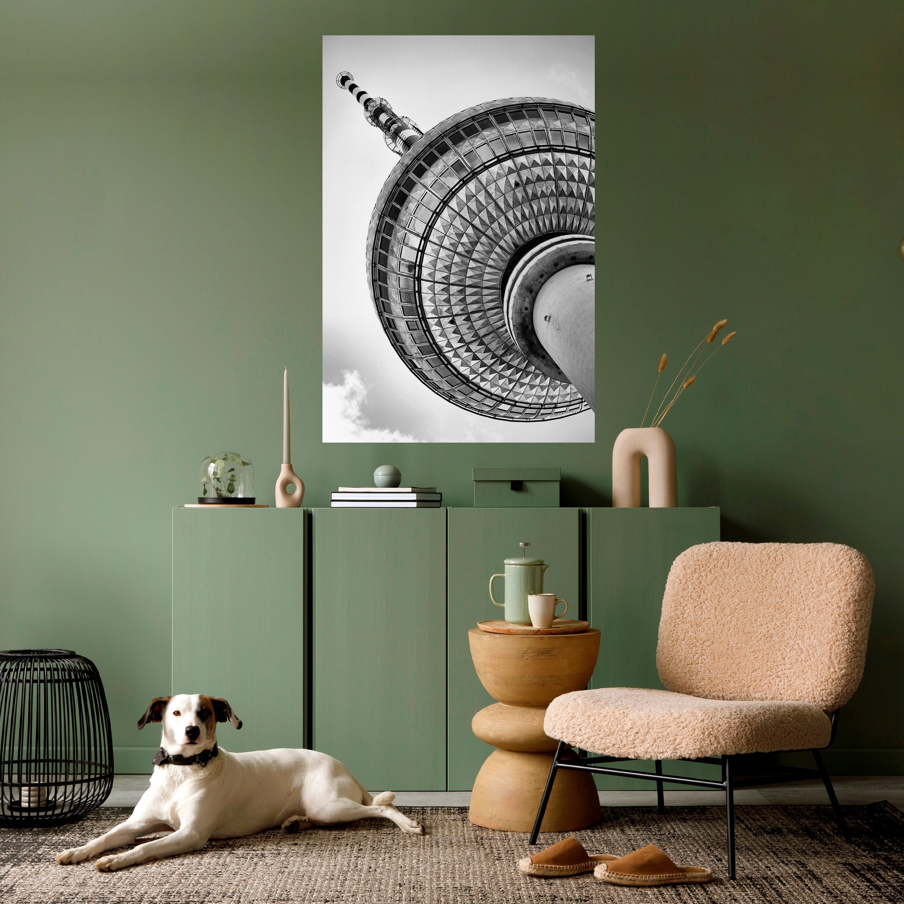 BERLINER FERNSEHTURM Peel and Stick Vertical Poster
