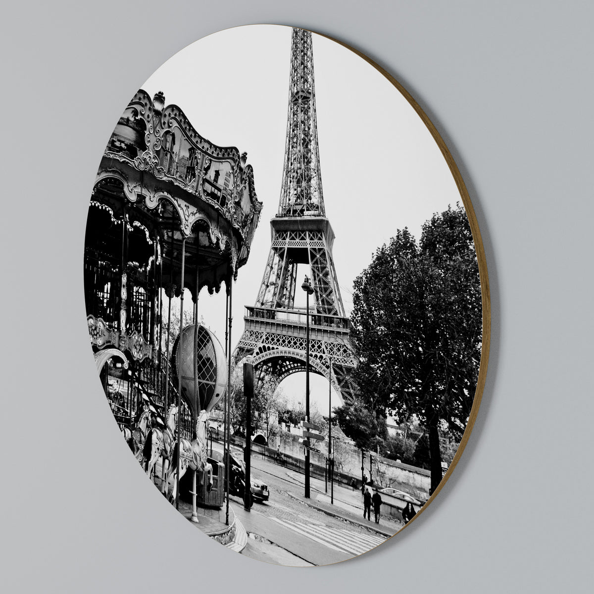 CHARMS OF THE CITY Round Wall Art