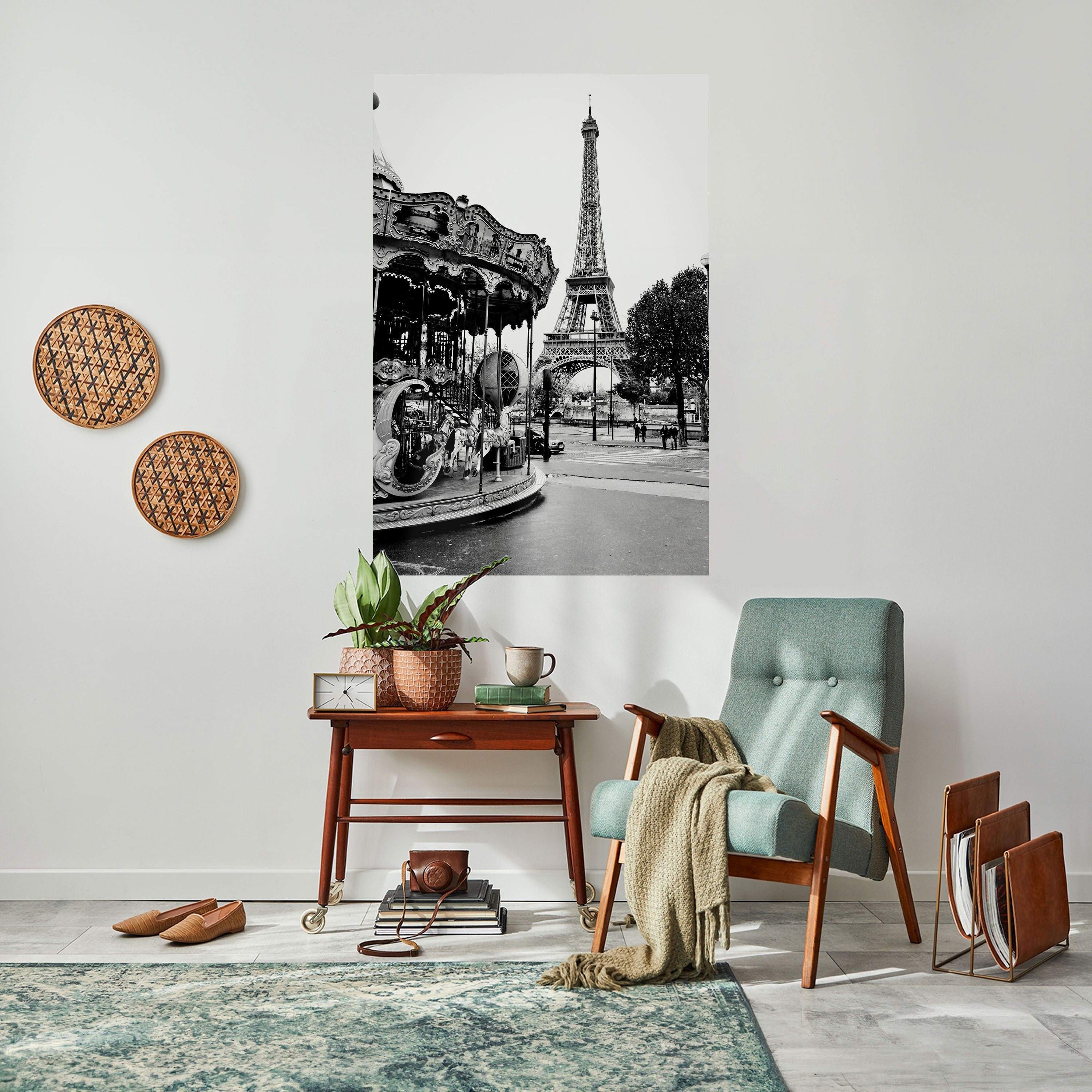 CHARMS OF THE CITY Peel and Stick Vertical Poster