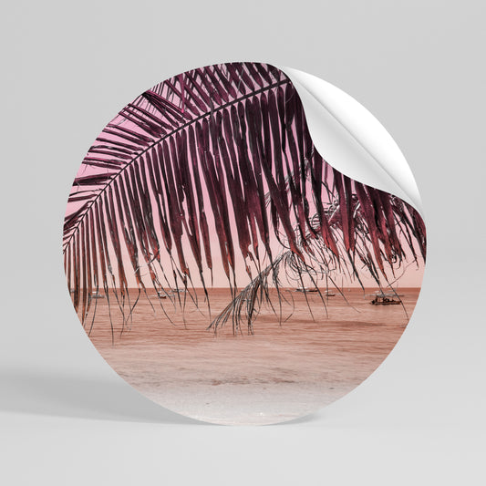 TROPICAL WHISPERS Αυτοκόλλητη Αφίσα στρογγυλή