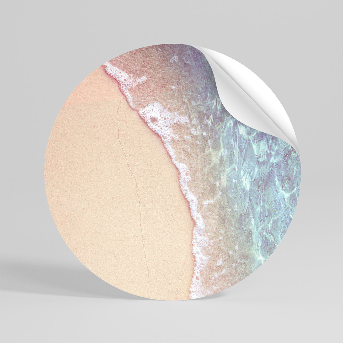 DREAMY SANDSCAPE HUES Αυτοκόλλητη Αφίσα στρογγυλή