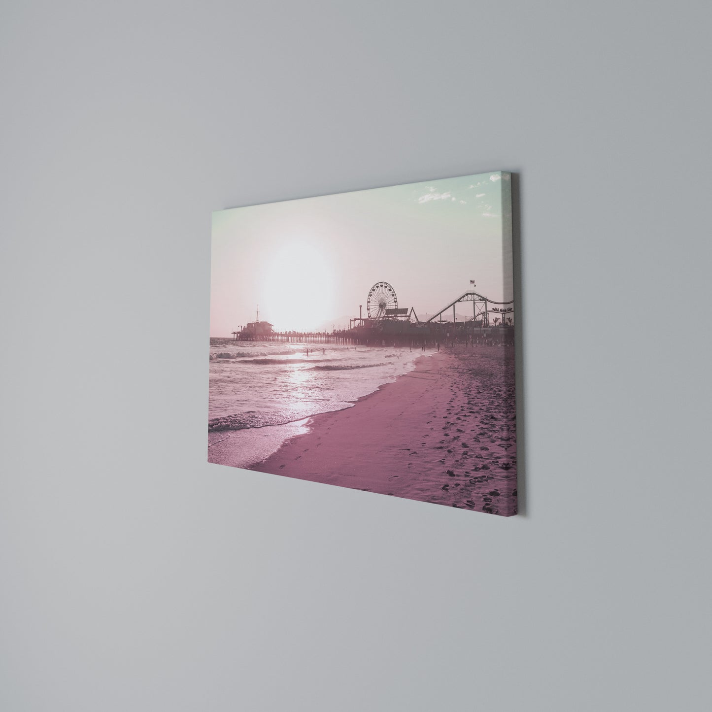 PASTEL COAST VIBES Horizontal Canvas Print
