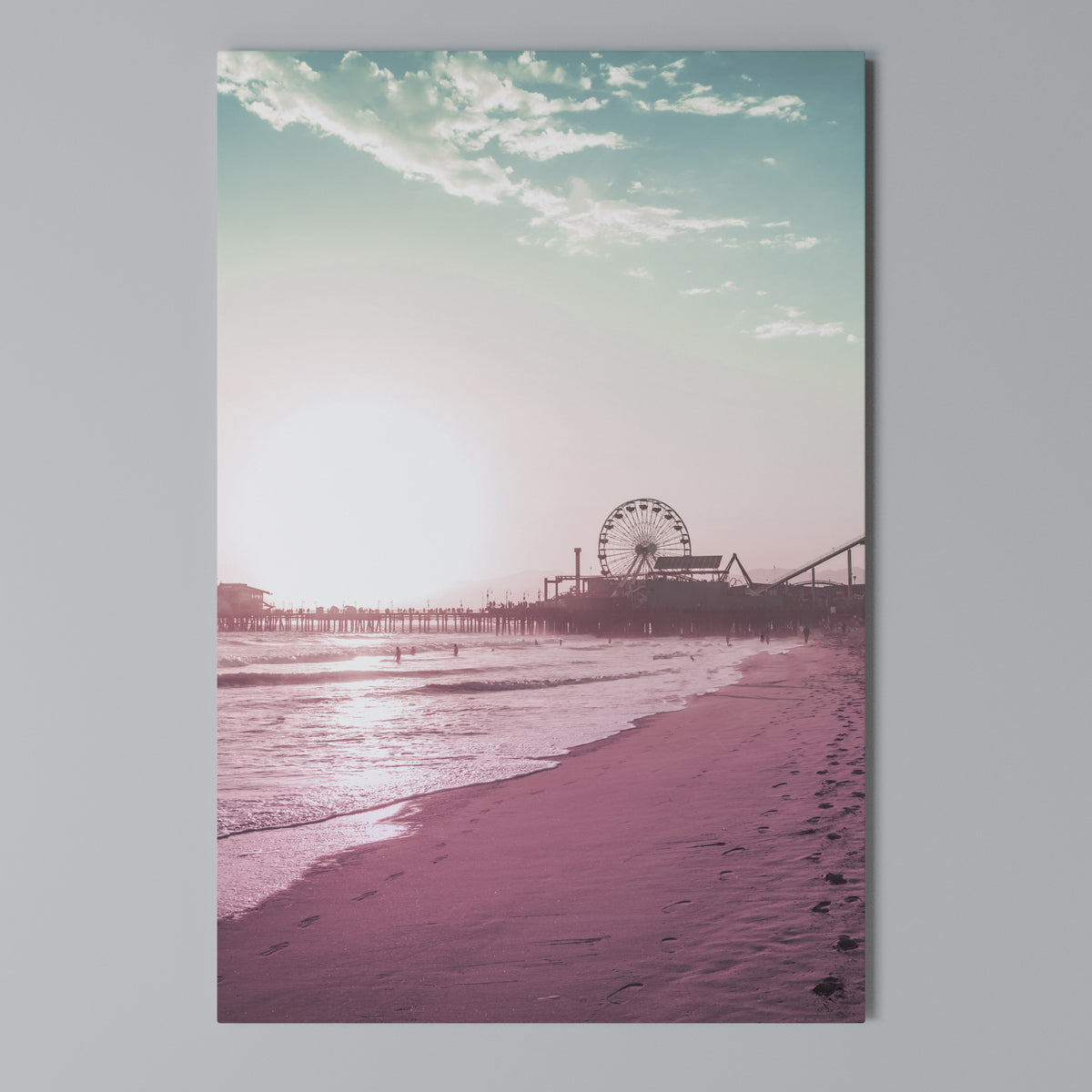 PASTEL COAST VIBES Κατακόρυφος Πίνακας σε Καμβά