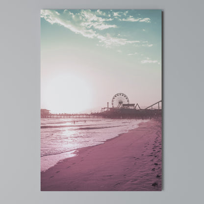 PASTEL COAST VIBES Κατακόρυφος Πίνακας σε Καμβά