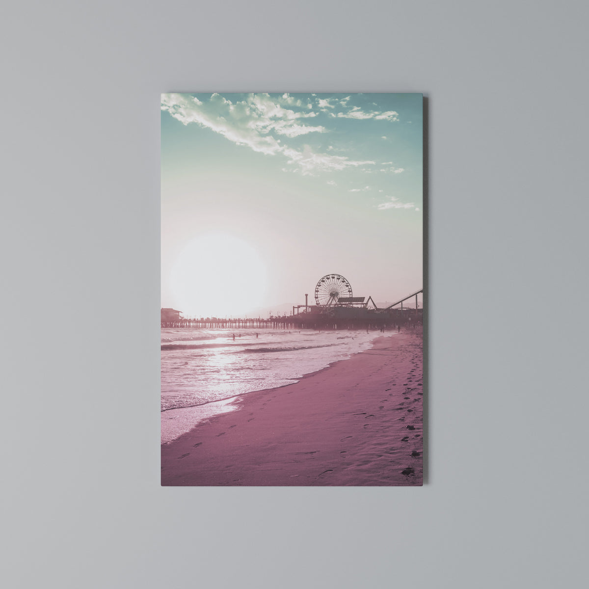 PASTEL COAST VIBES Κατακόρυφος Πίνακας σε Καμβά
