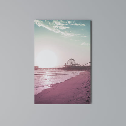 PASTEL COAST VIBES Κατακόρυφος Πίνακας σε Καμβά