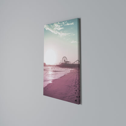 PASTEL COAST VIBES Κατακόρυφος Πίνακας σε Καμβά
