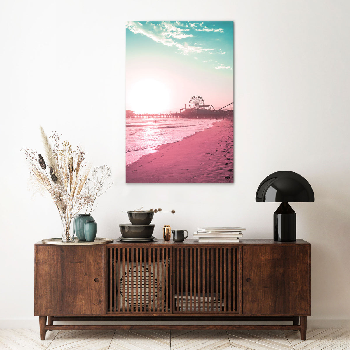 PASTEL COAST VIBES Κατακόρυφος Πίνακας σε Καμβά