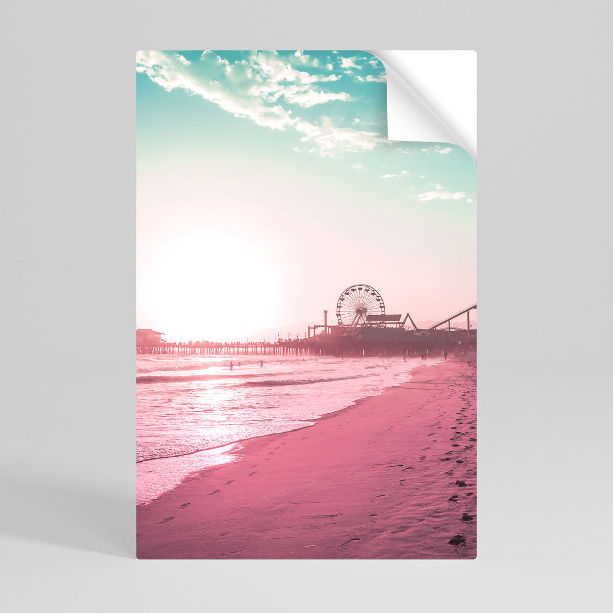 PASTEL COAST VIBES Αυτοκόλλητη Αφίσα κάθετη