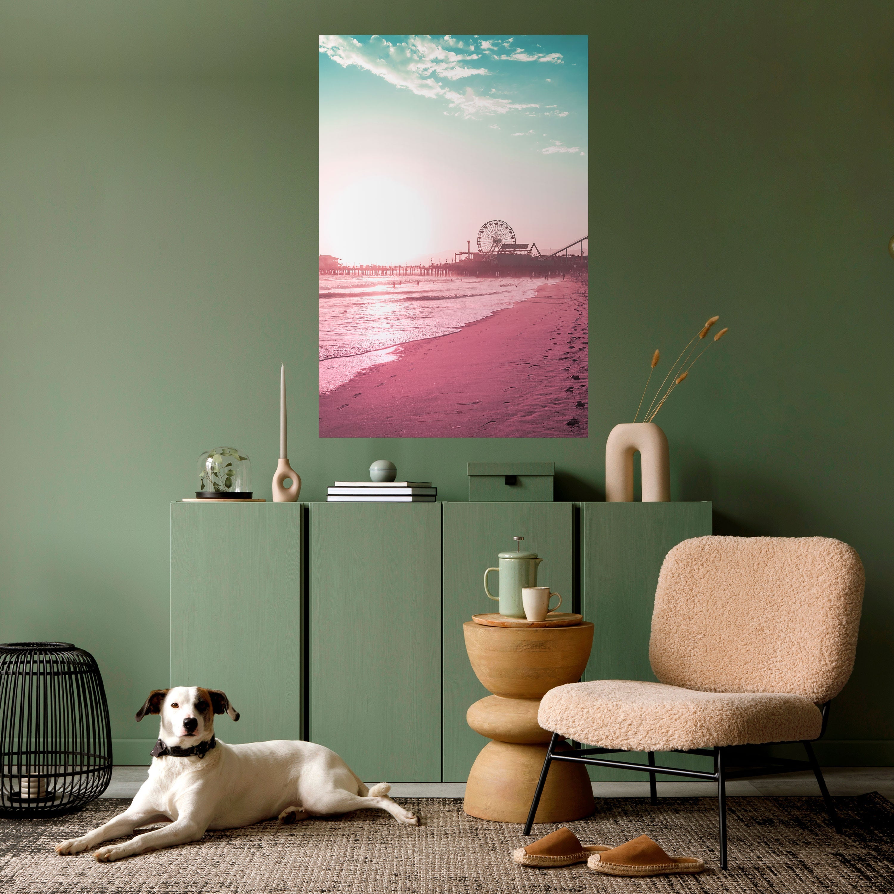 PASTEL COAST VIBES Peel and Stick Vertical Poster