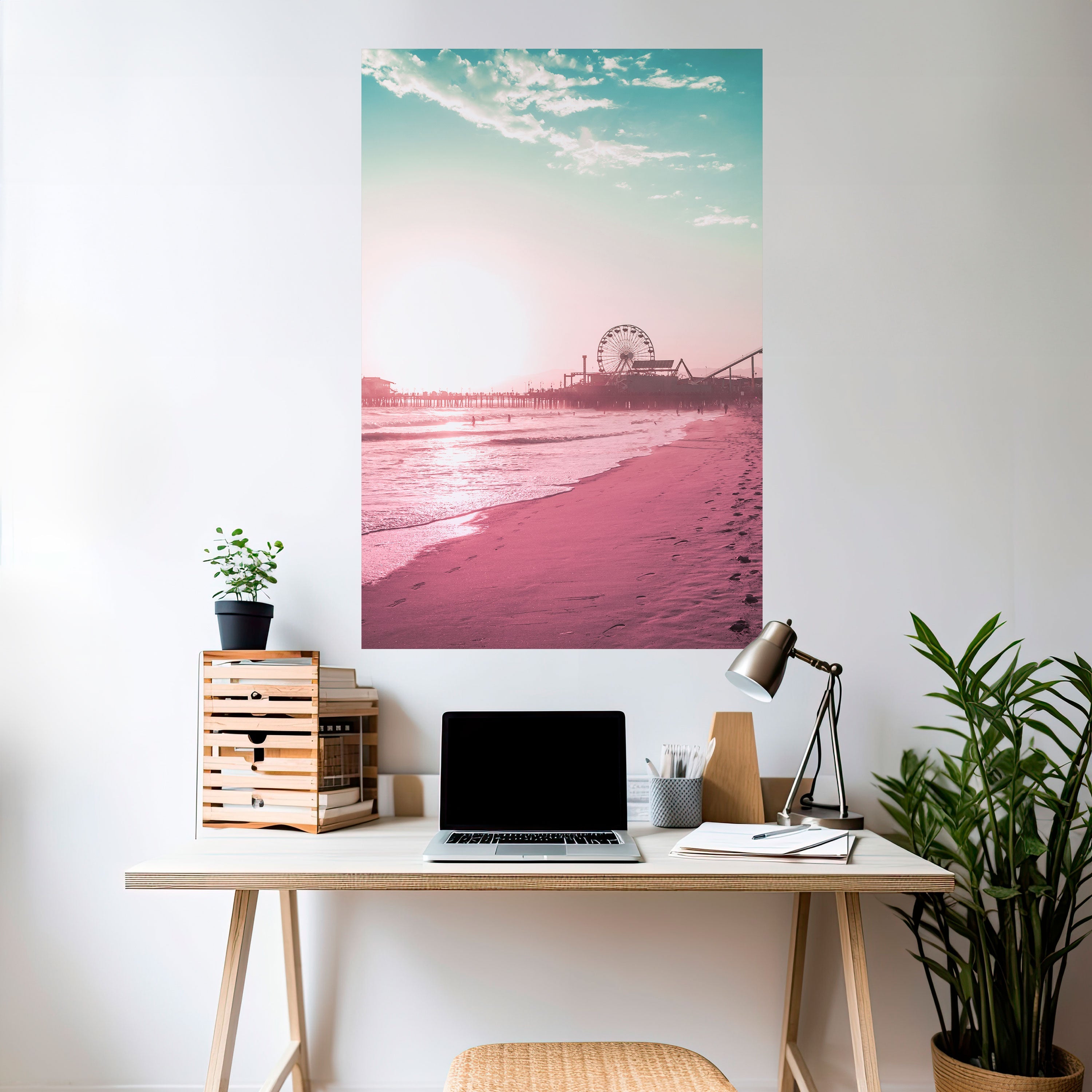 PASTEL COAST VIBES Peel and Stick Vertical Poster