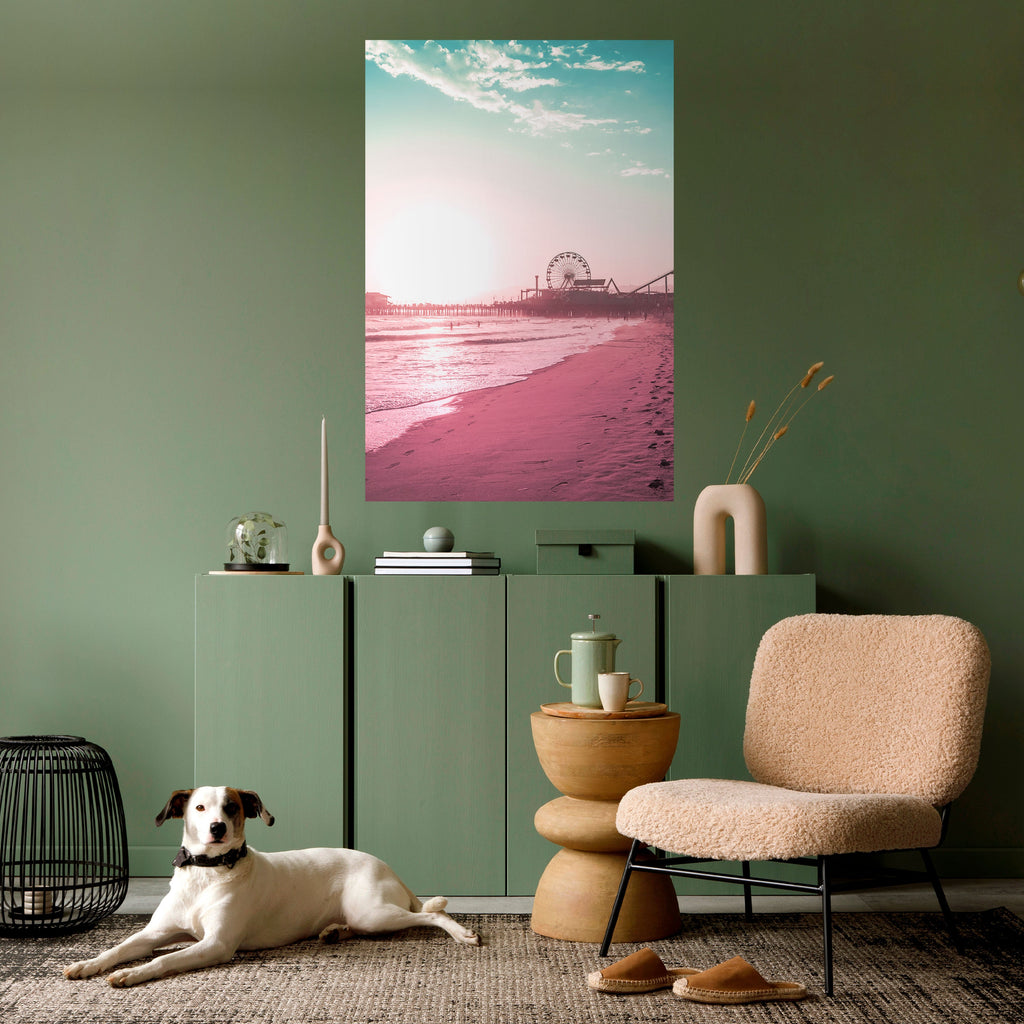 PASTEL COAST VIBES Peel and Stick Vertical Poster