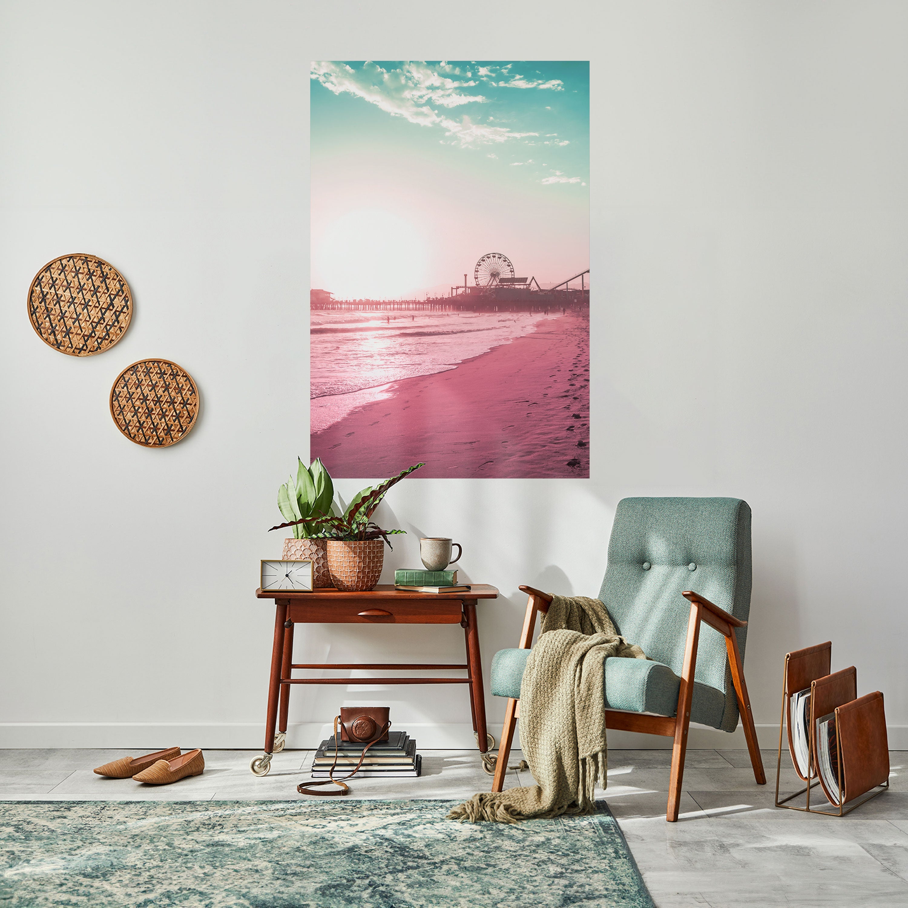 PASTEL COAST VIBES Peel and Stick Vertical Poster