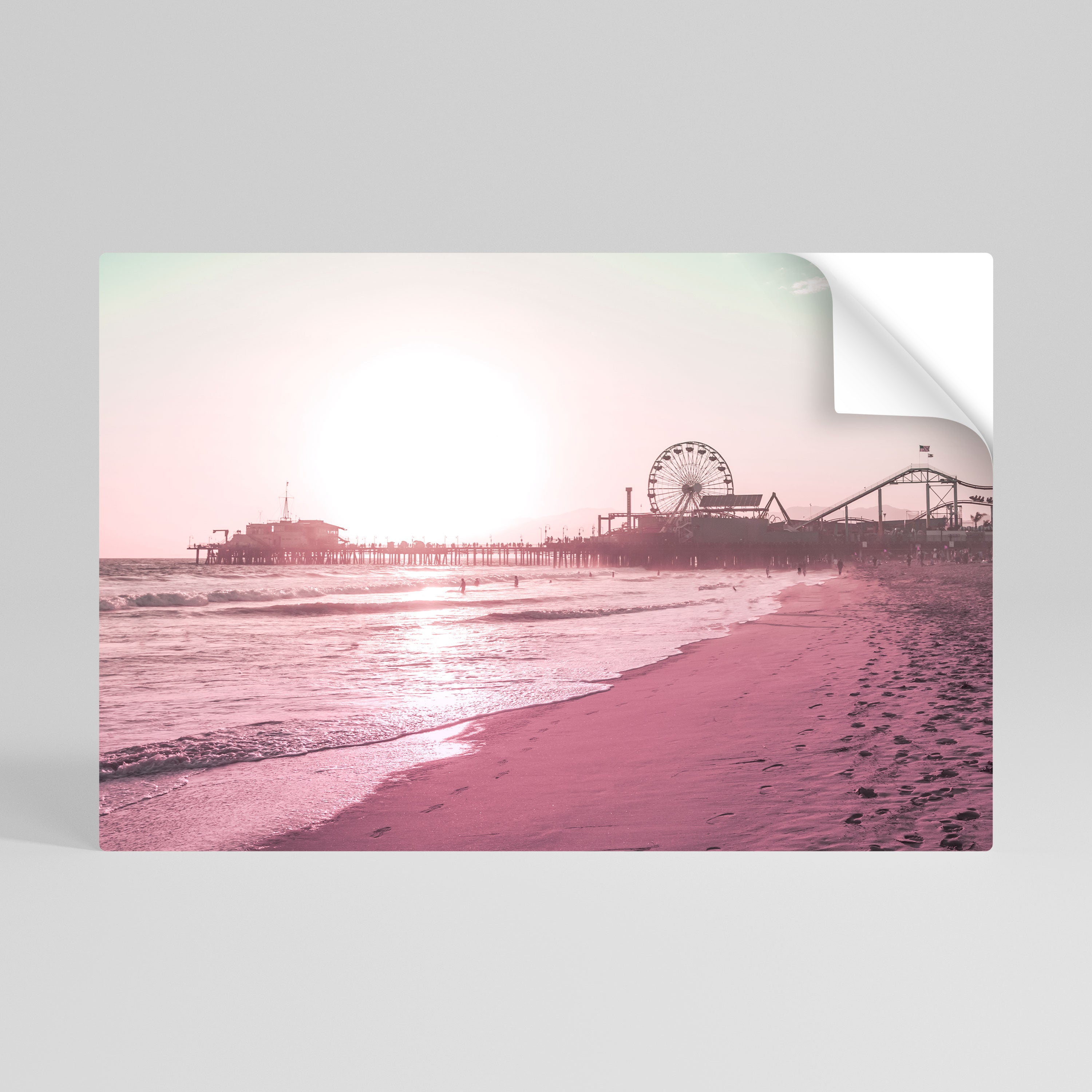 PASTEL COAST VIBES Peel and Stick Horizontal Poster