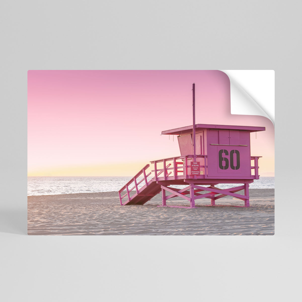 PINK PARADISE WATCH Αυτοκόλλητη Αφίσα οριζόντια