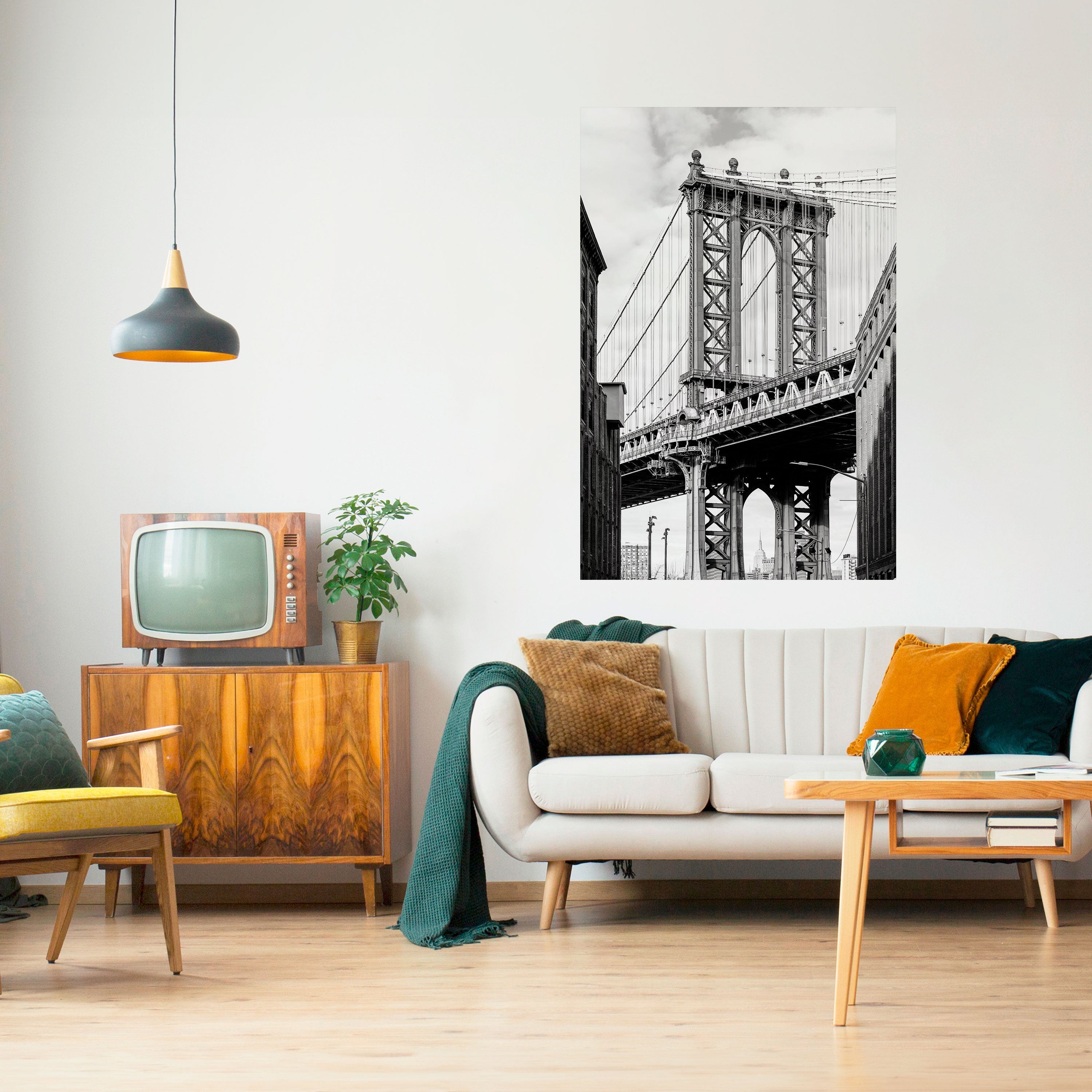 BRIDGE OF TIME Peel and Stick Vertical Poster