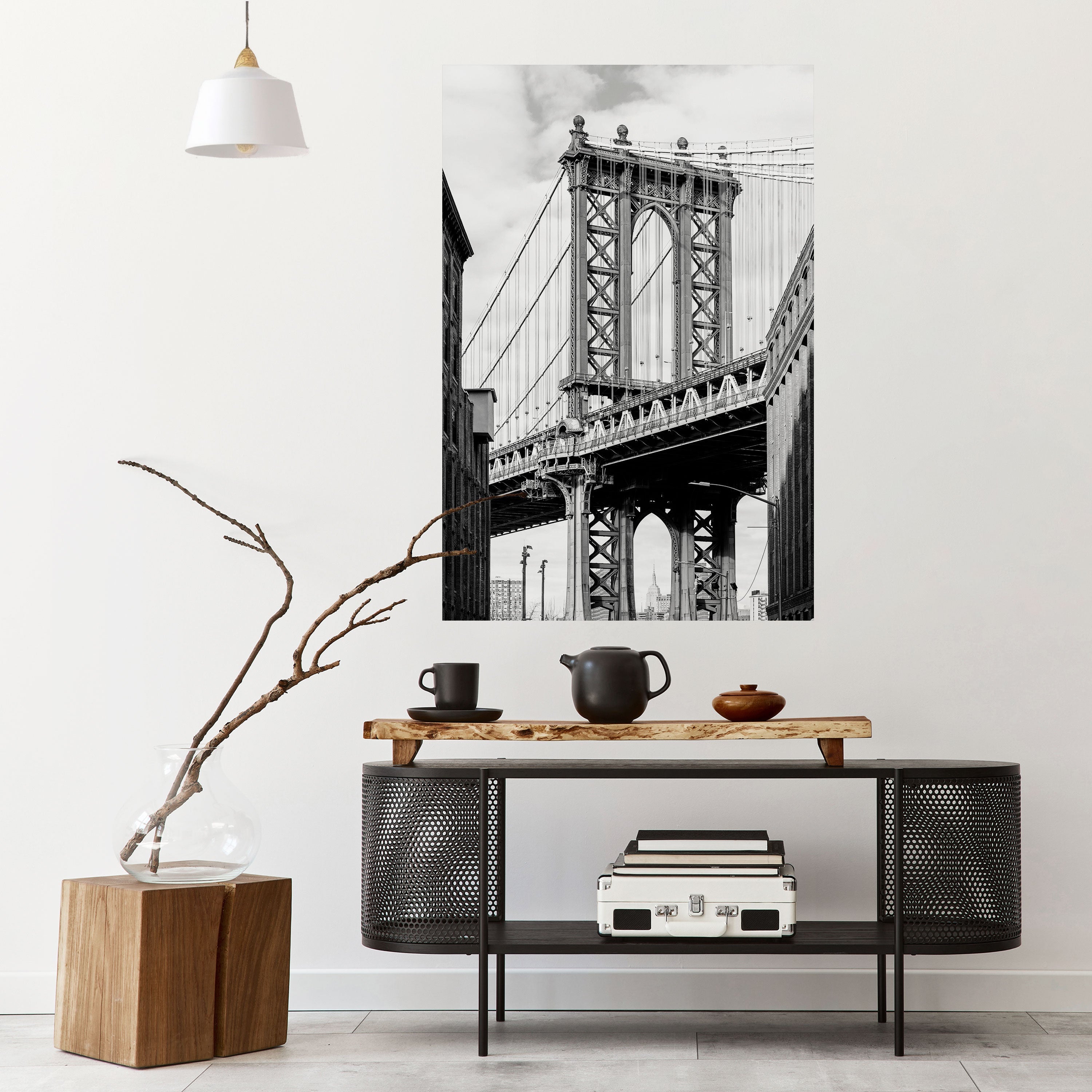 BRIDGE OF TIME Peel and Stick Vertical Poster