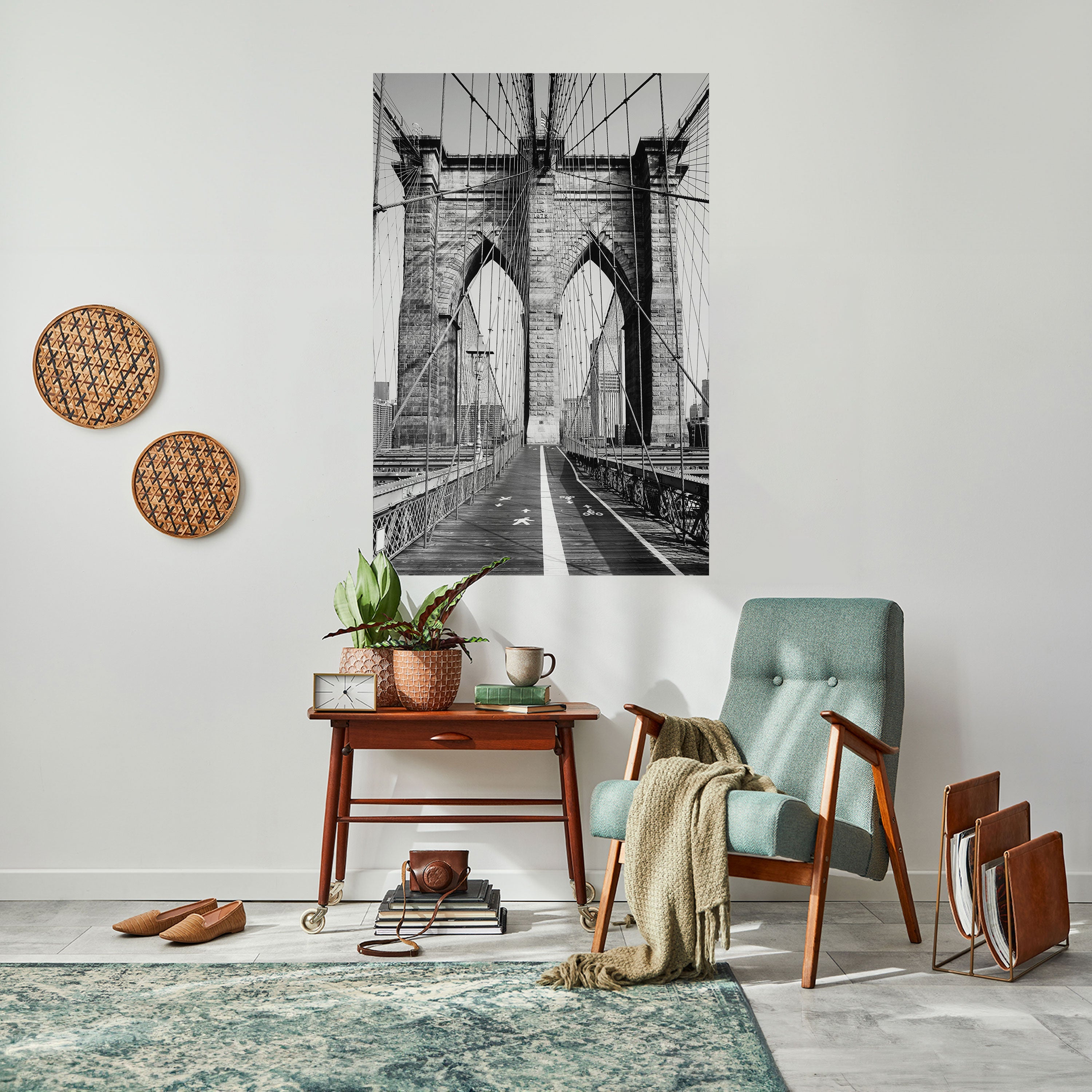 STRINGS OF HISTORY Peel and Stick Vertical Poster