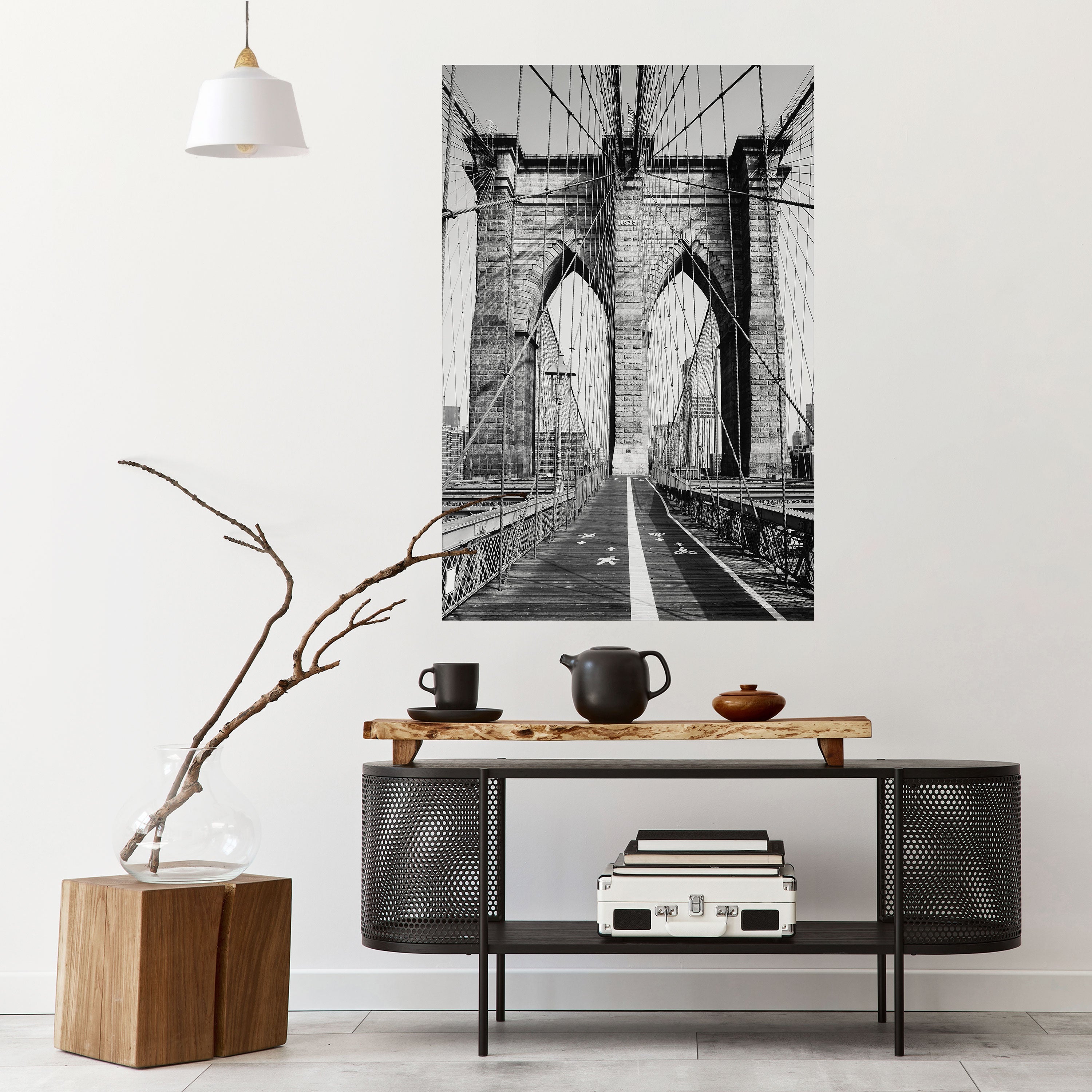 STRINGS OF HISTORY Peel and Stick Vertical Poster
