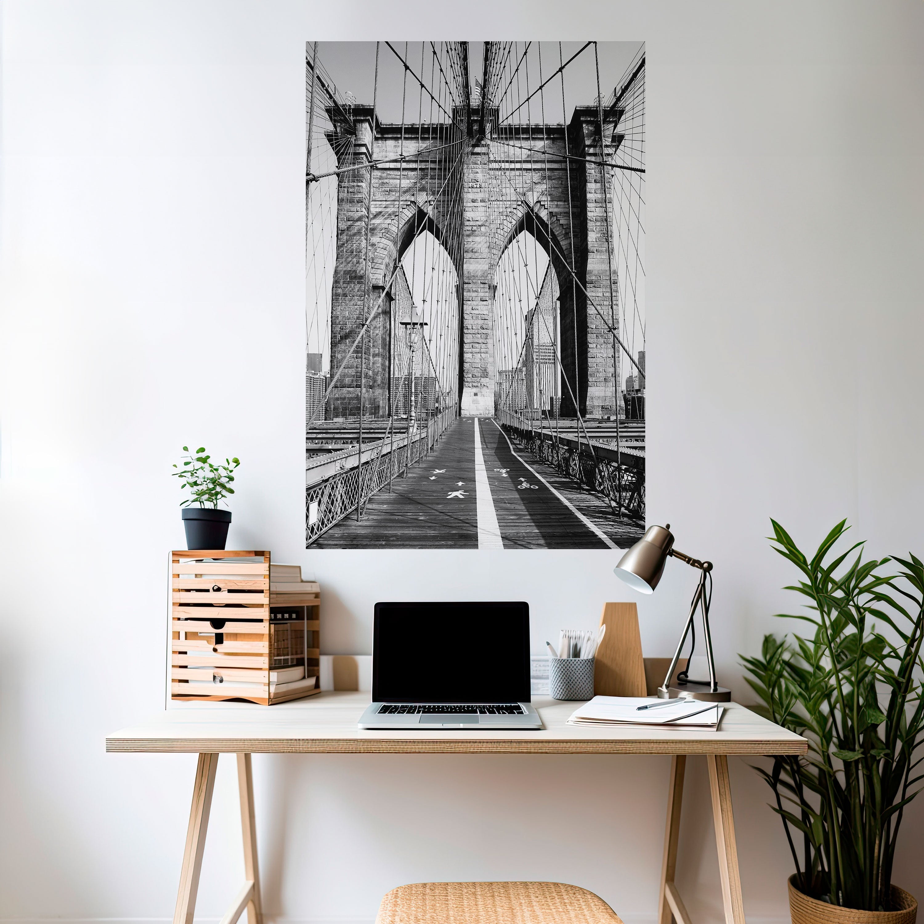 STRINGS OF HISTORY Peel and Stick Vertical Poster