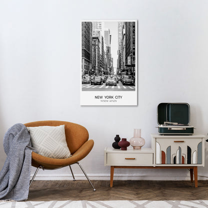 TIMELESS NEW YORK VIBES Κατακόρυφος Πίνακας σε Καμβά