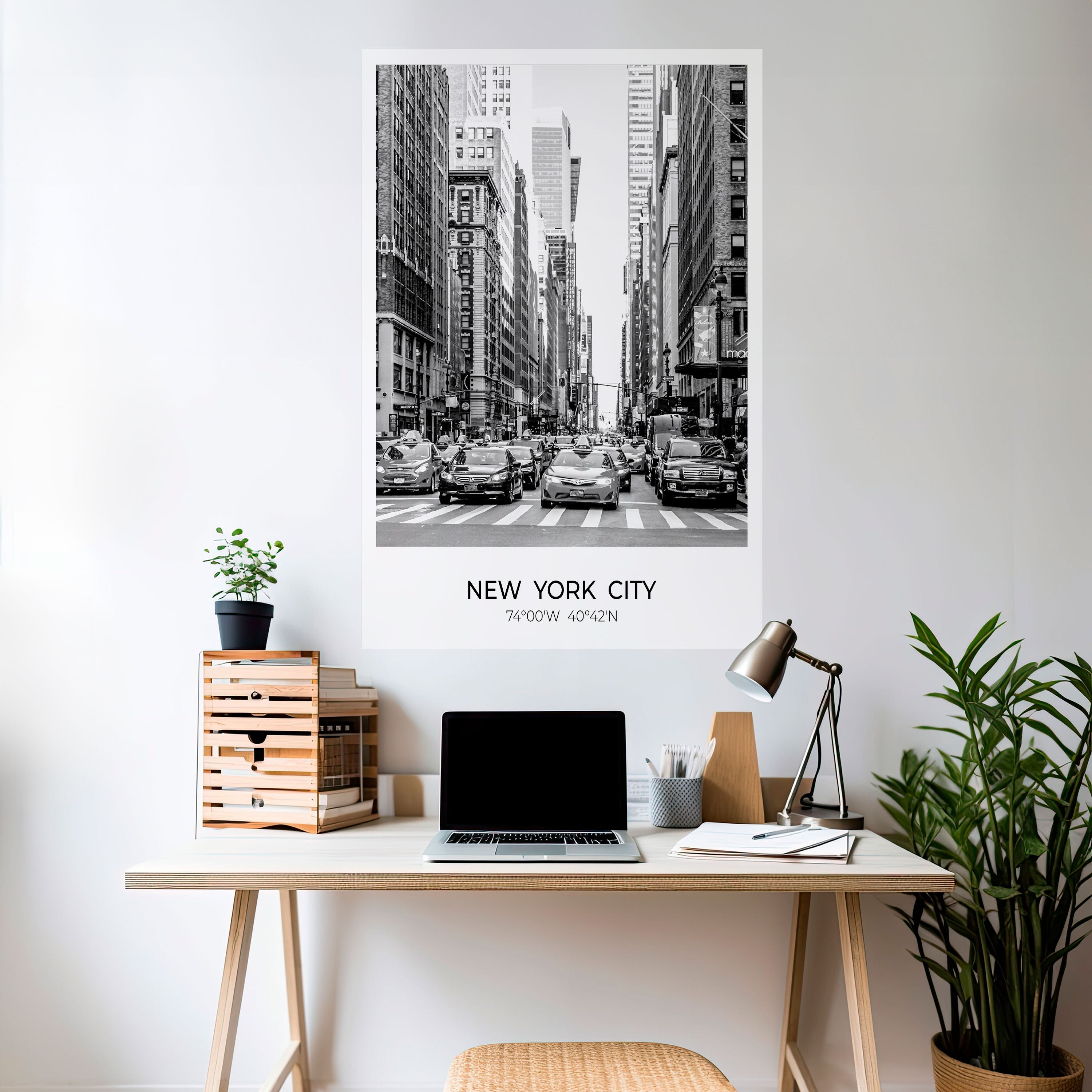 TIMELESS NEW YORK VIBES Peel and Stick Vertical Poster