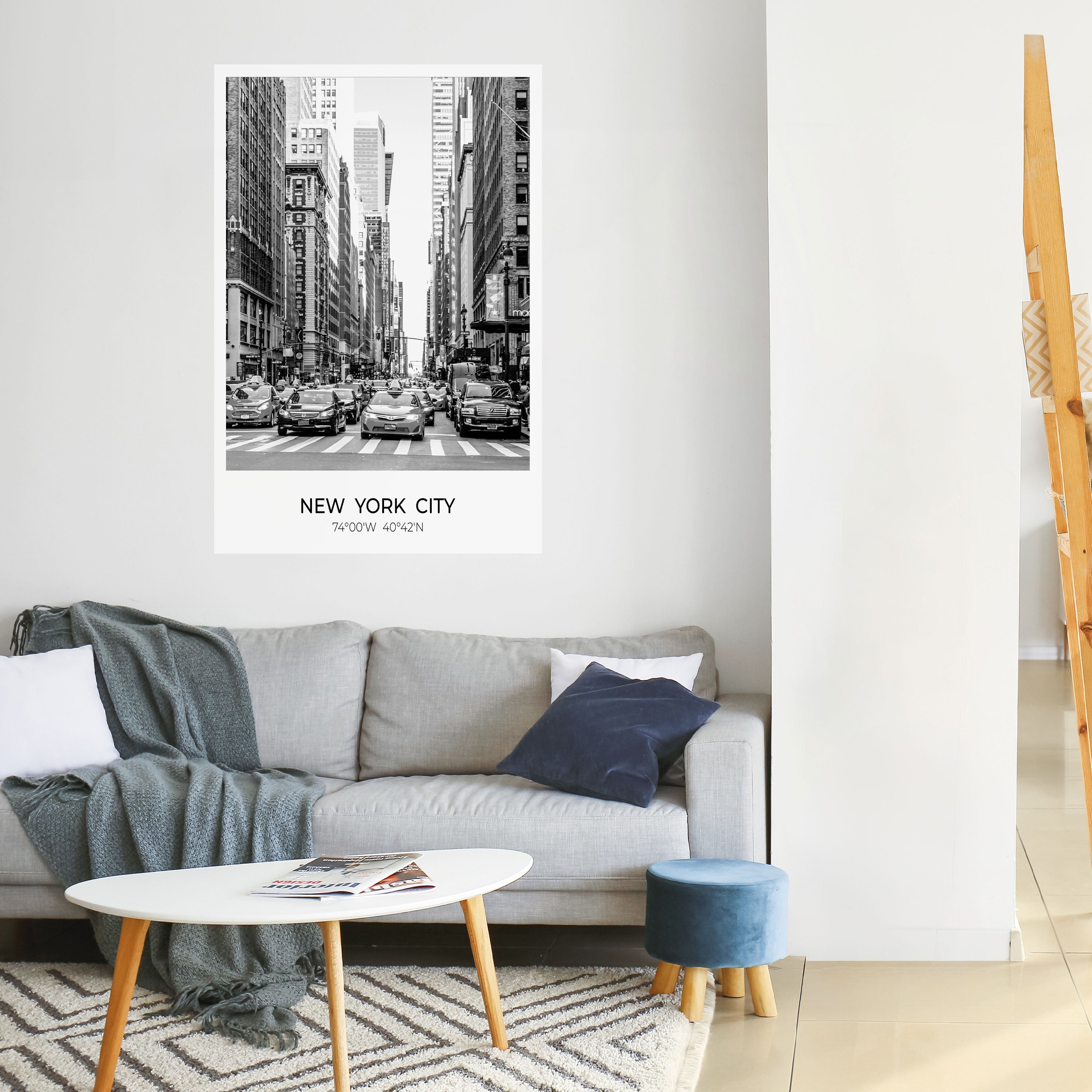 TIMELESS NEW YORK VIBES Peel and Stick Vertical Poster