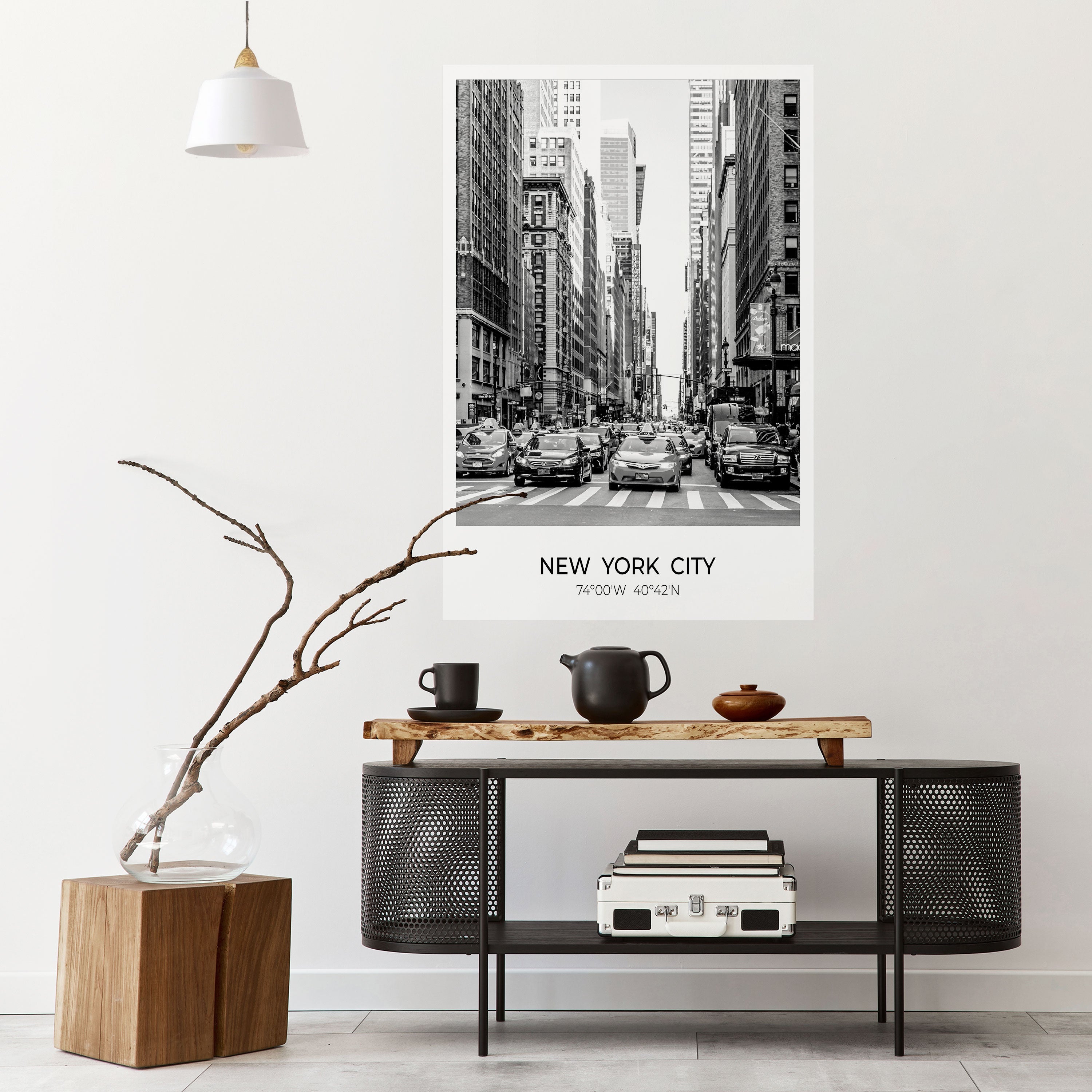 TIMELESS NEW YORK VIBES Peel and Stick Vertical Poster