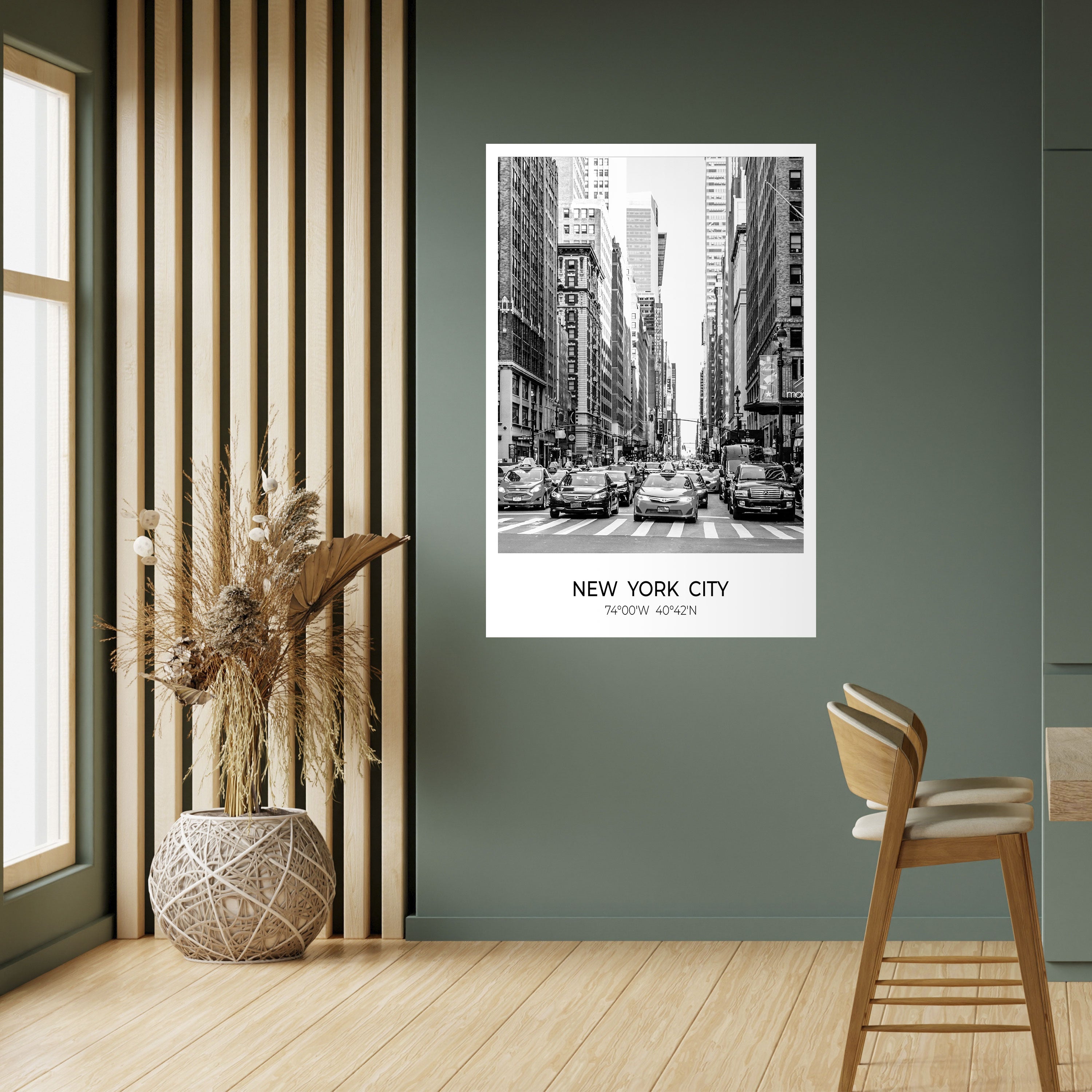 TIMELESS NEW YORK VIBES Peel and Stick Vertical Poster