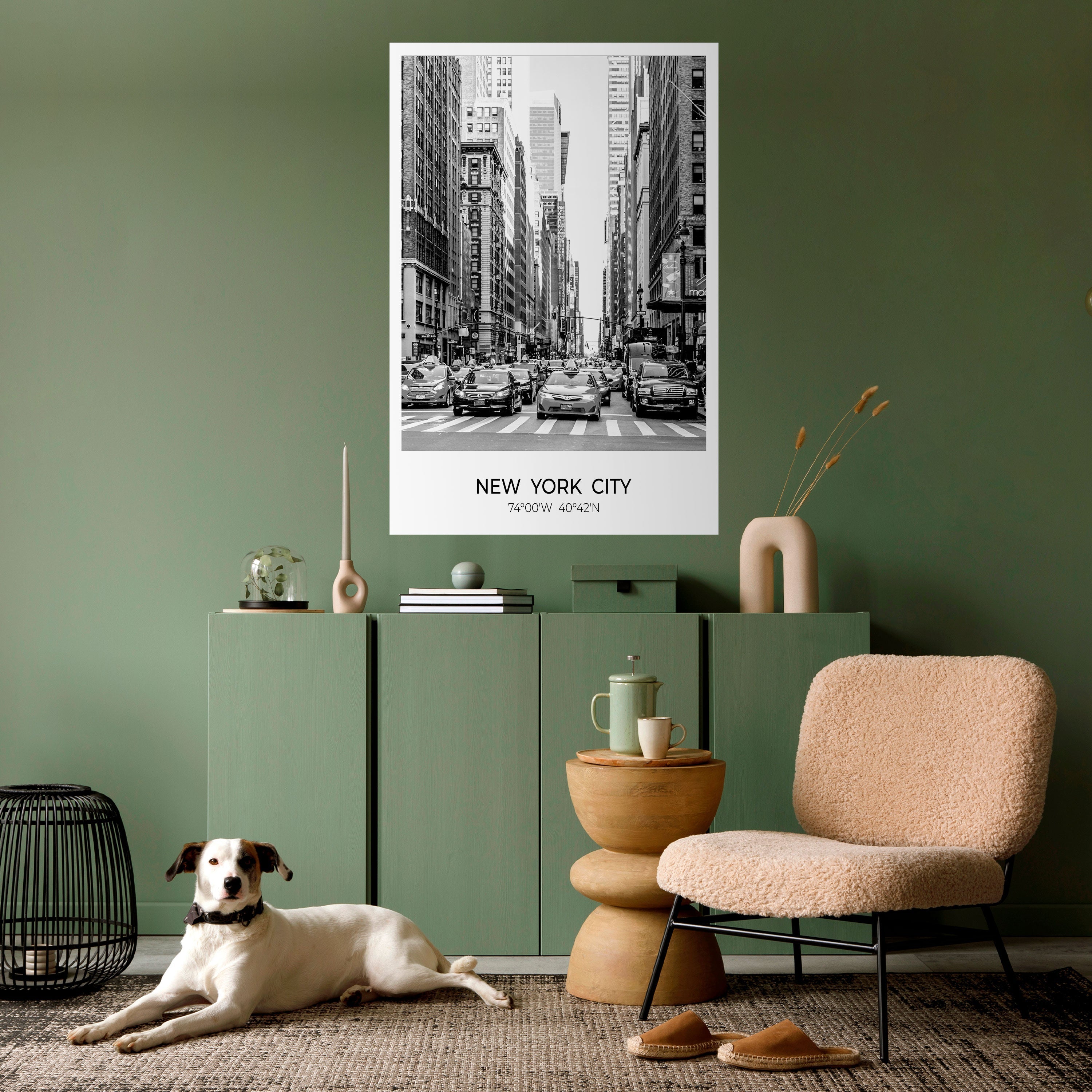 TIMELESS NEW YORK VIBES Peel and Stick Vertical Poster