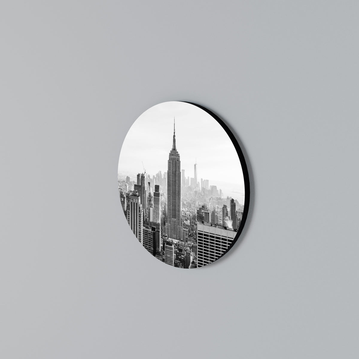 EMPIRE STATE BUILDING Στρογγυλός πίνακας ζωγραφικής