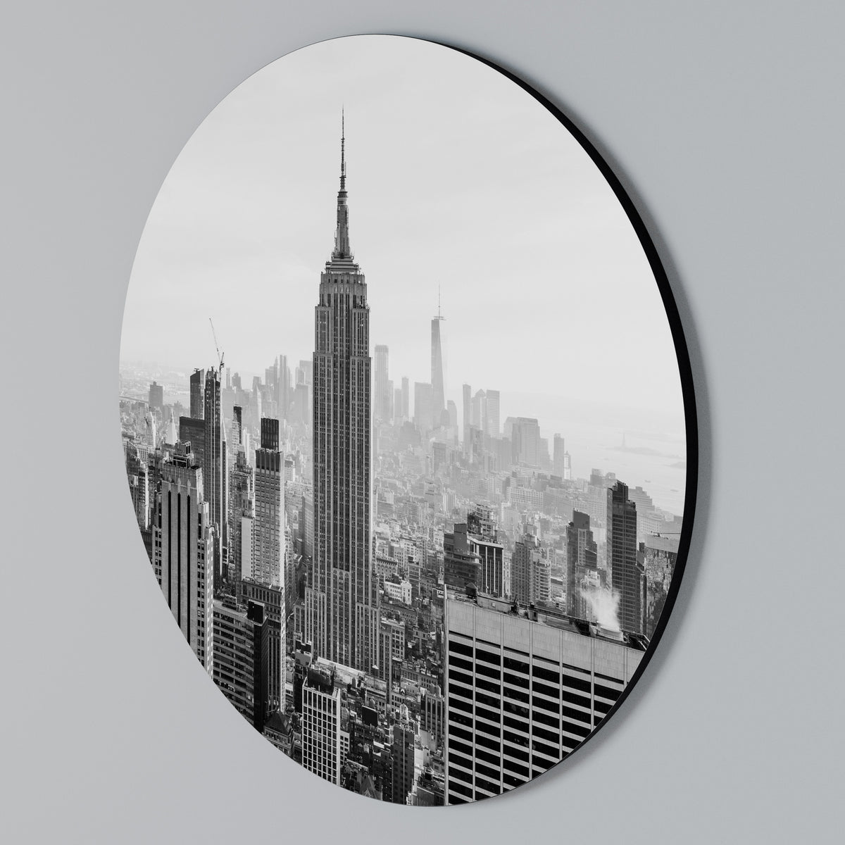 EMPIRE STATE BUILDING Στρογγυλός πίνακας ζωγραφικής