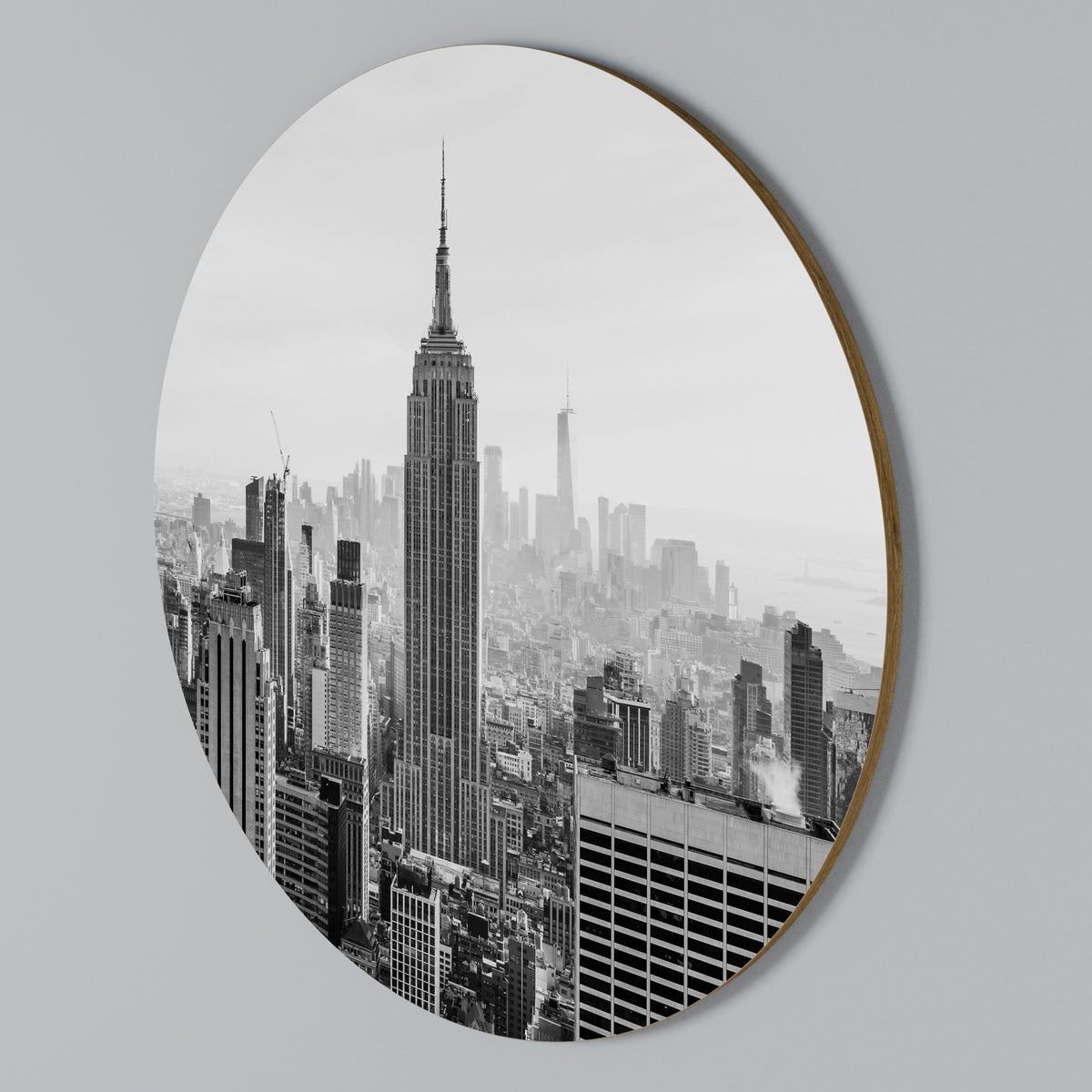 EMPIRE STATE BUILDING Στρογγυλός πίνακας ζωγραφικής