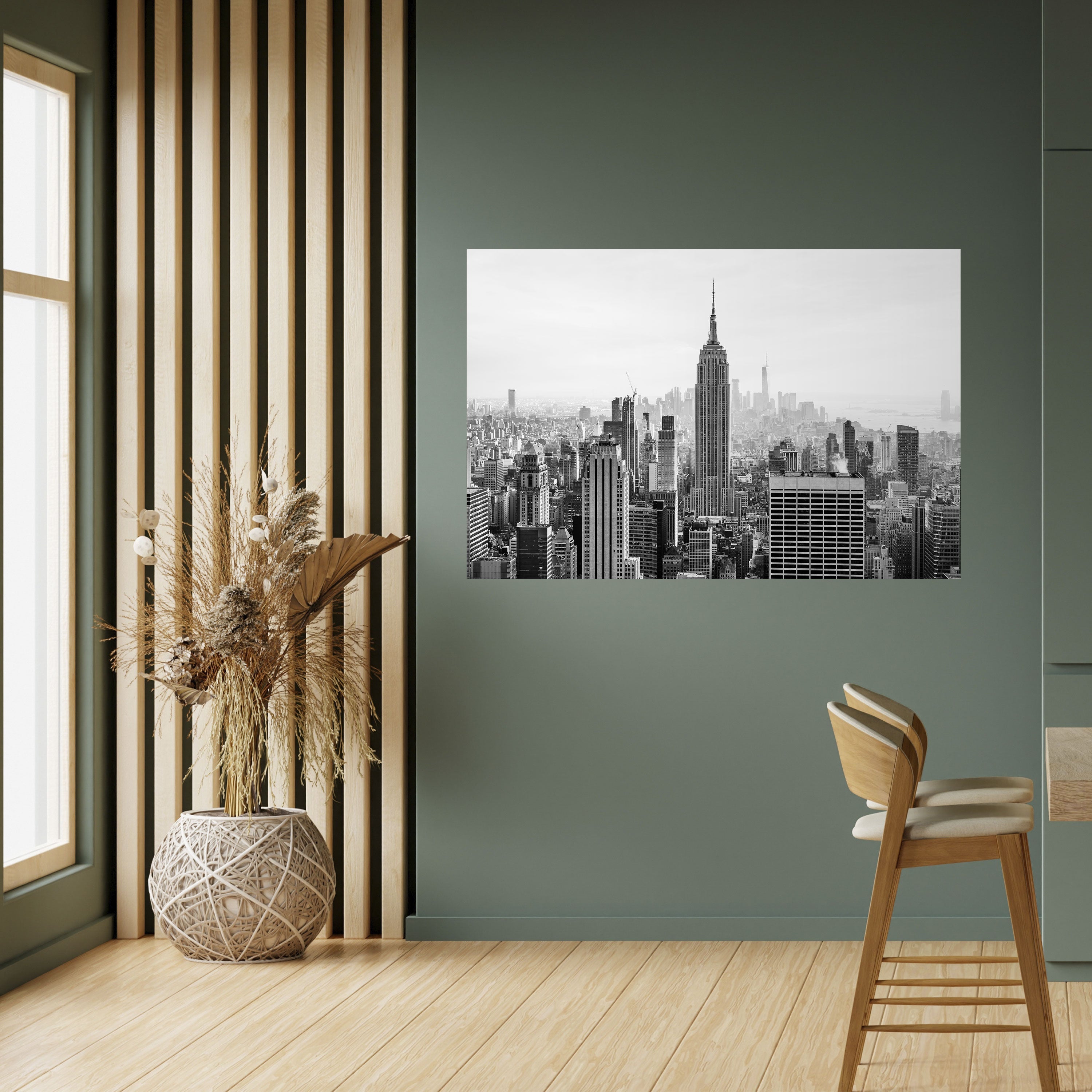 EMPIRE STATE BUILDING Peel and Stick Horizontal Poster