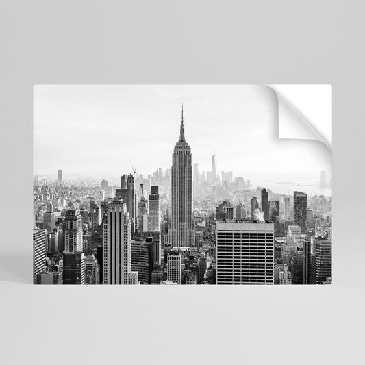 EMPIRE STATE BUILDING Αυτοκόλλητη Αφίσα οριζόντια