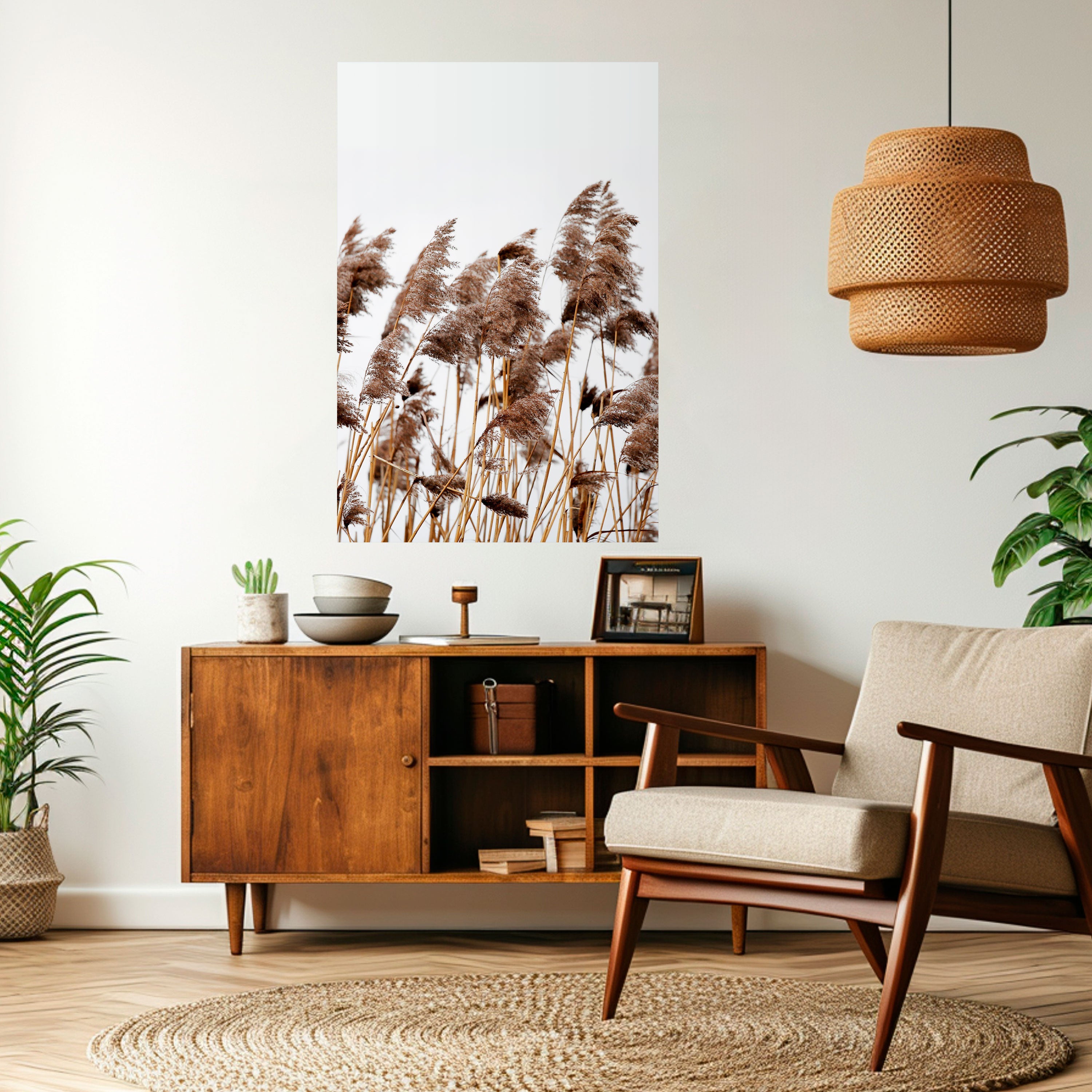 DANCE OF REEDS Peel and Stick Vertical Poster