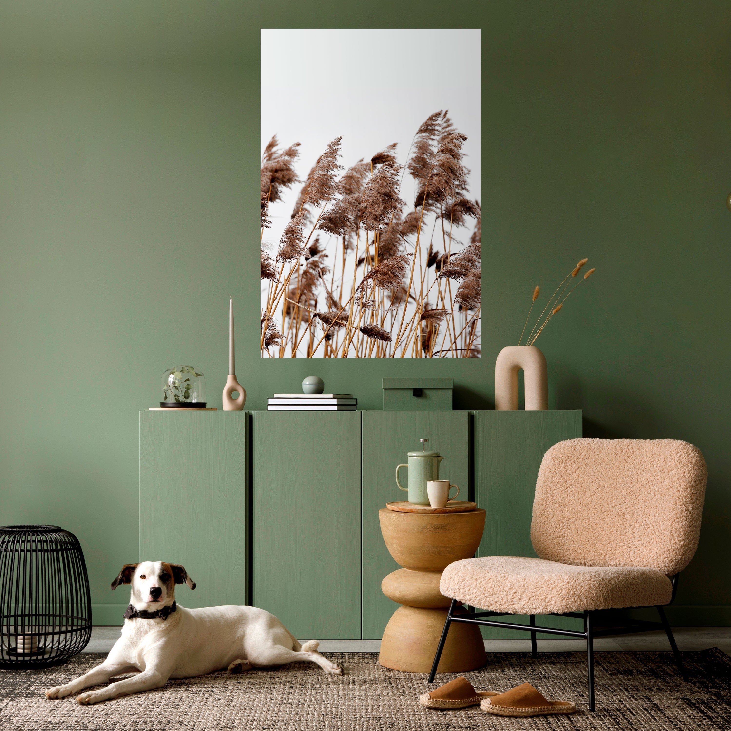 DANCE OF REEDS Peel and Stick Vertical Poster