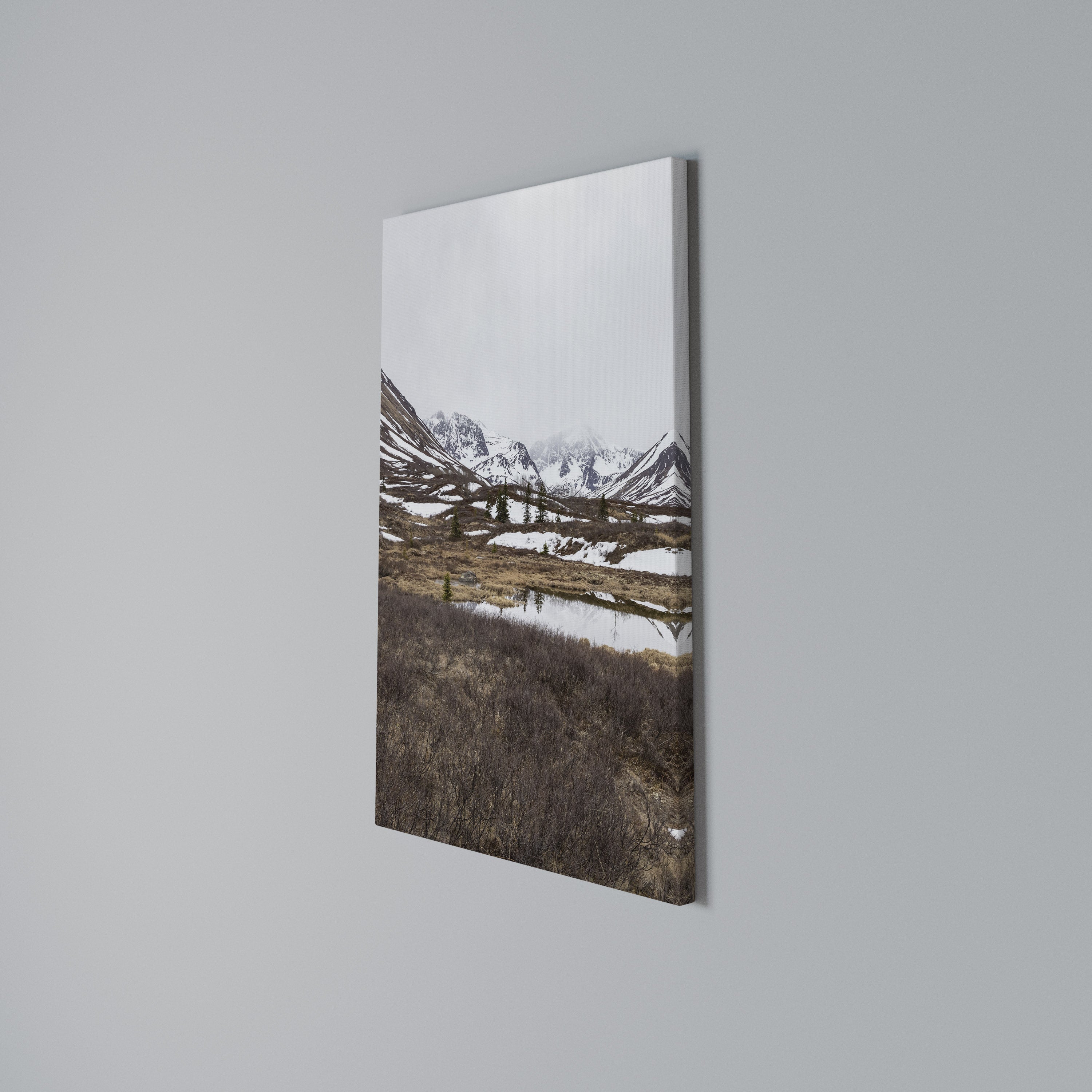 ECHOES OF WINTER Vertical Canvas Print