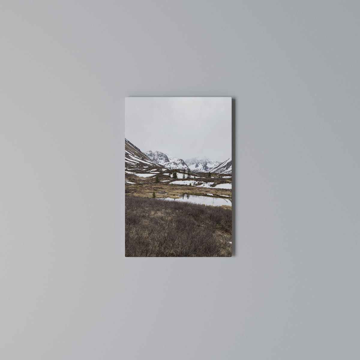 ECHOES OF WINTER Vertical Canvas Print
