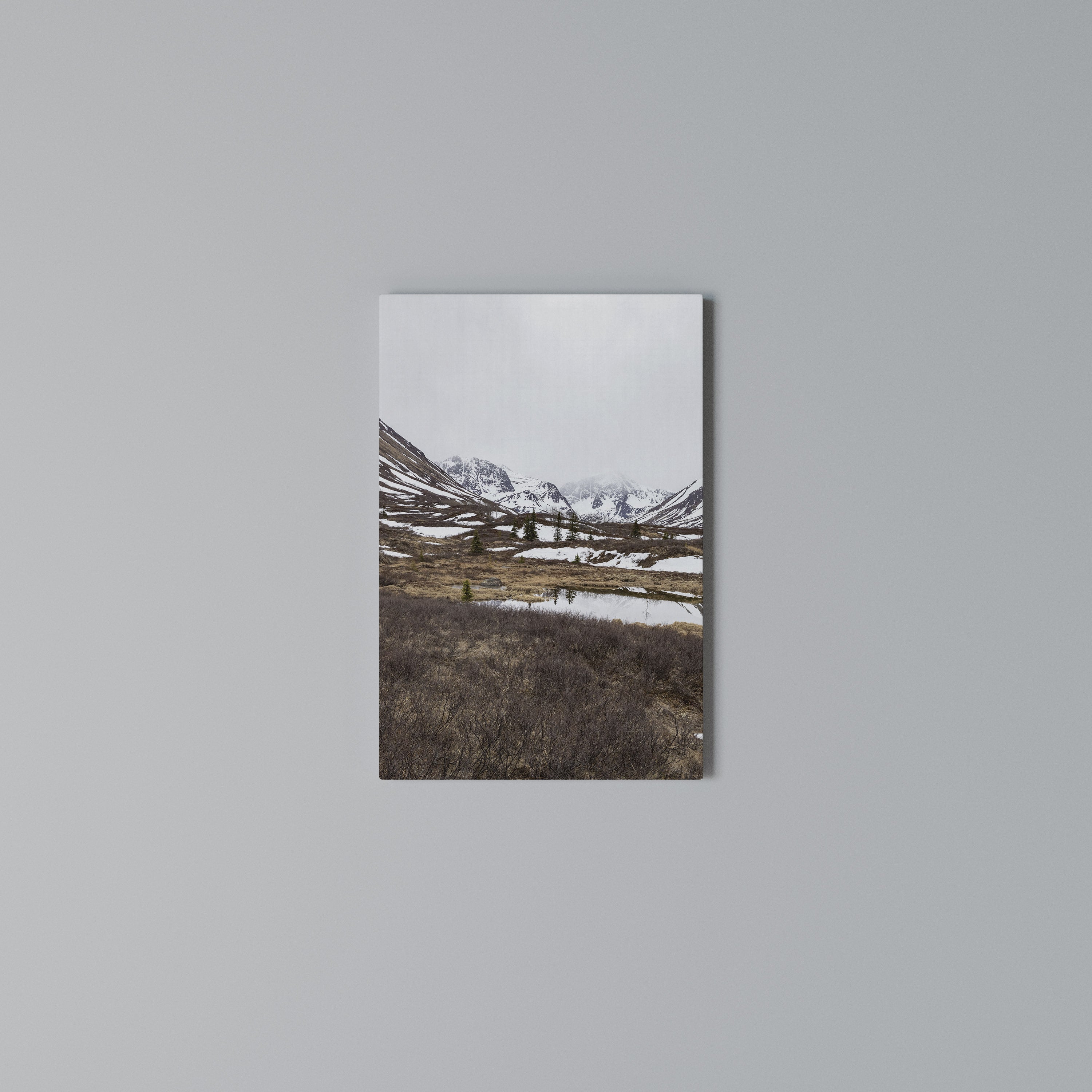 ECHOES OF WINTER Vertical Canvas Print