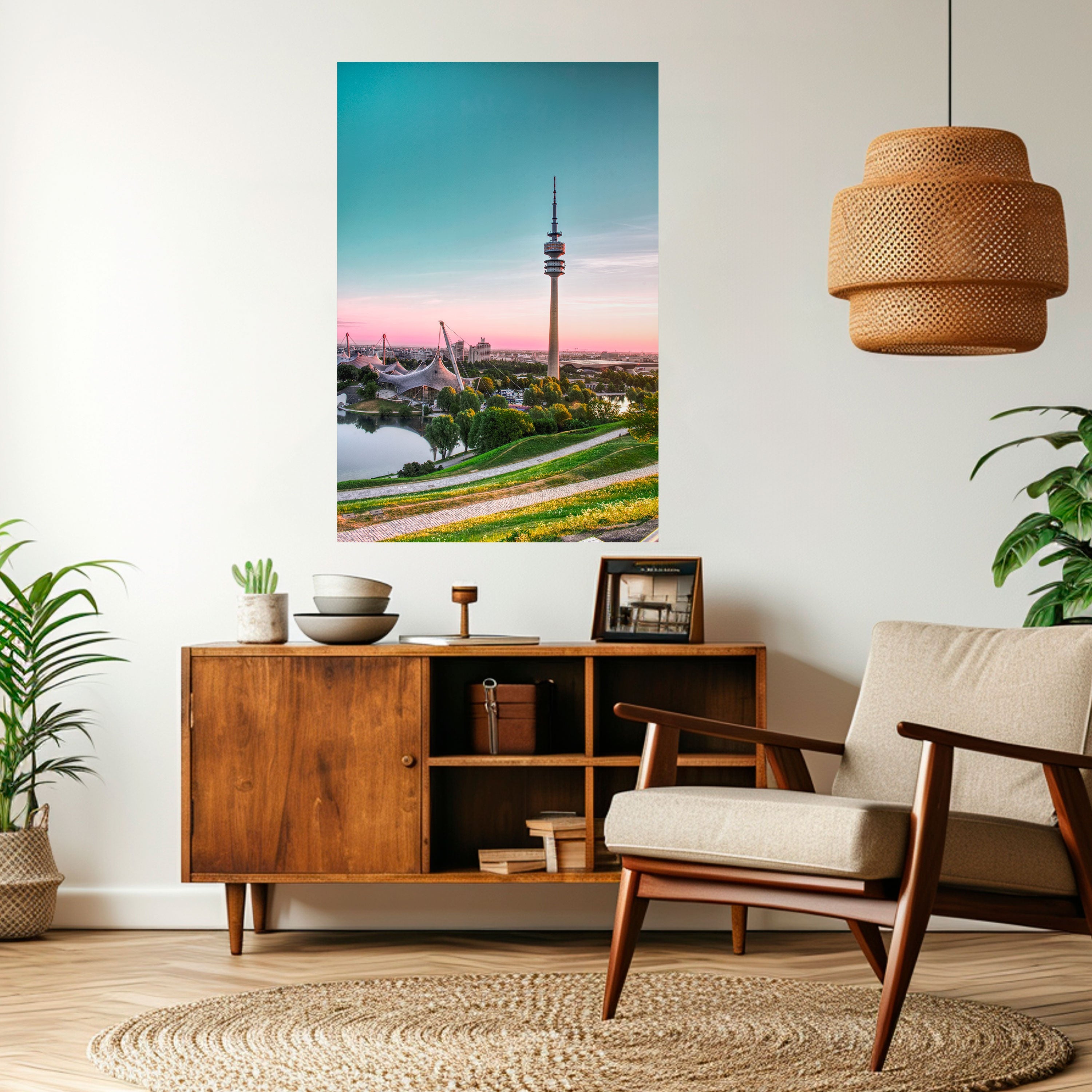 TOWERING DREAMSCAPE Peel and Stick Vertical Poster
