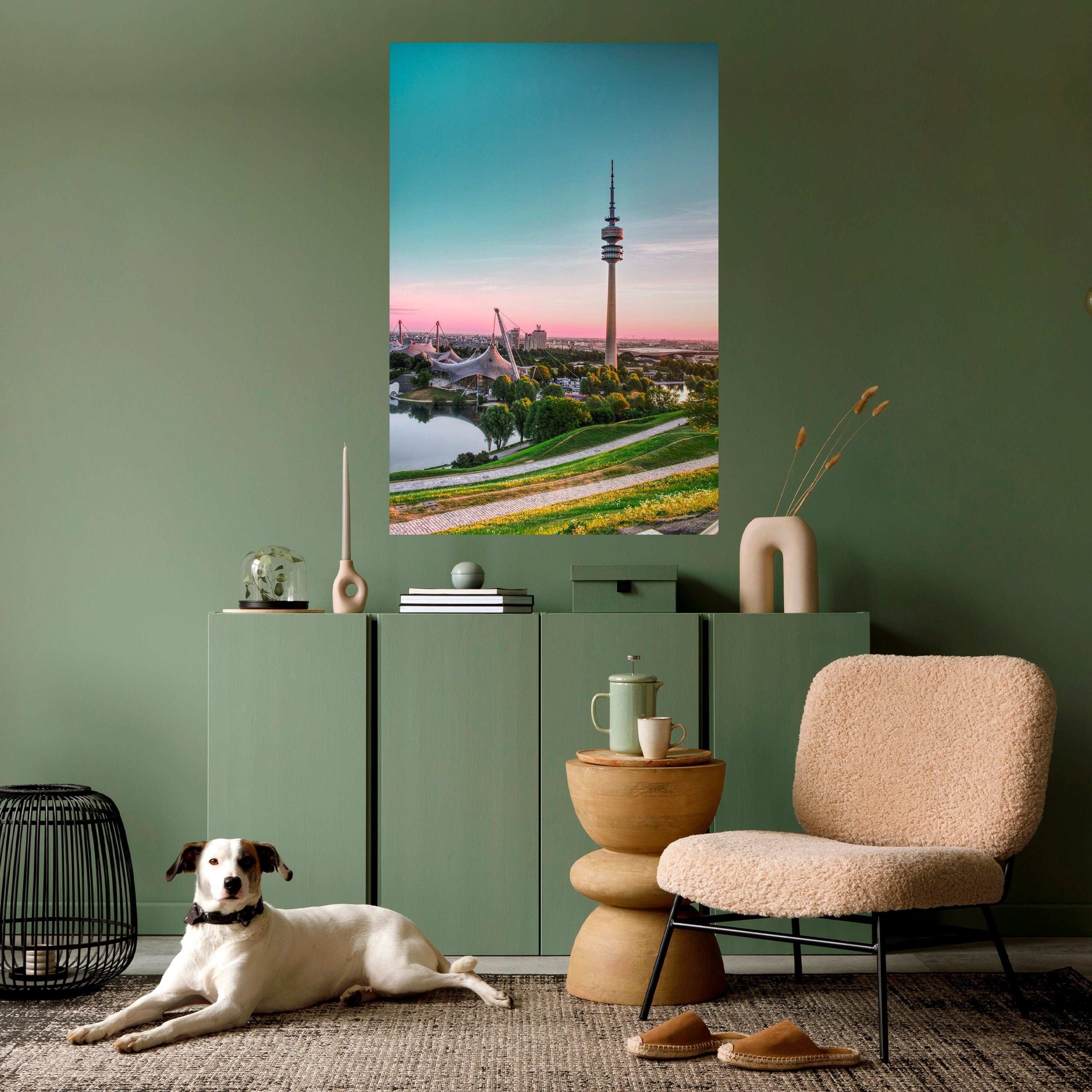 TOWERING DREAMSCAPE Peel and Stick Vertical Poster