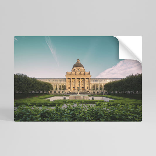 TRANQUIL PALACE VIEW Peel and Stick Horizontal Poster