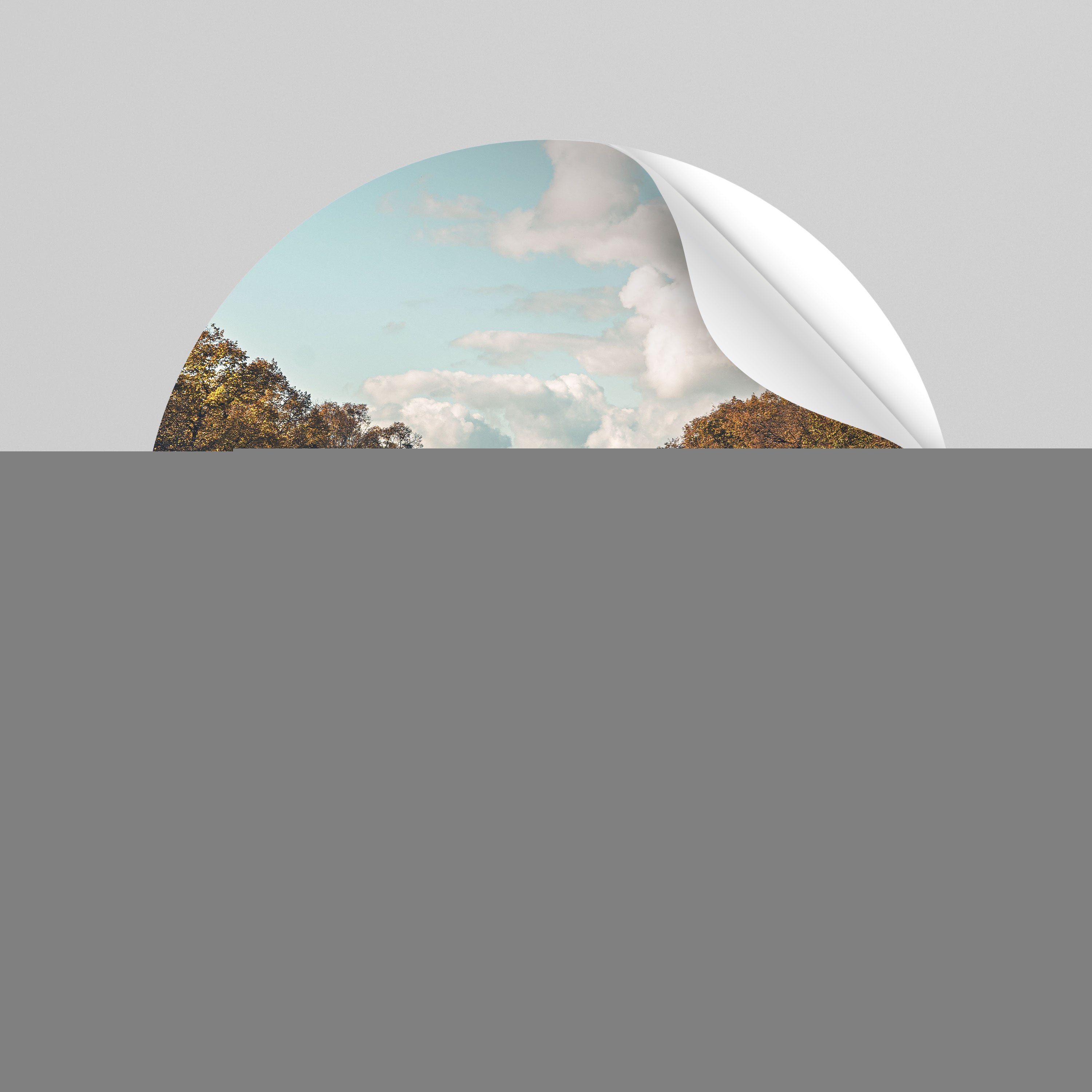 HARMONY IN STILLNESS Αυτοκόλλητη Αφίσα στρογγυλή