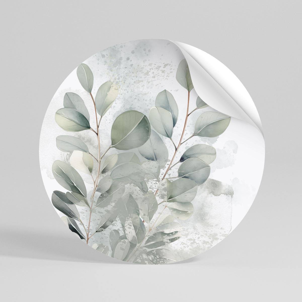 DELIGHTFUL EUCALYPTUS Αυτοκόλλητη Αφίσα στρογγυλή