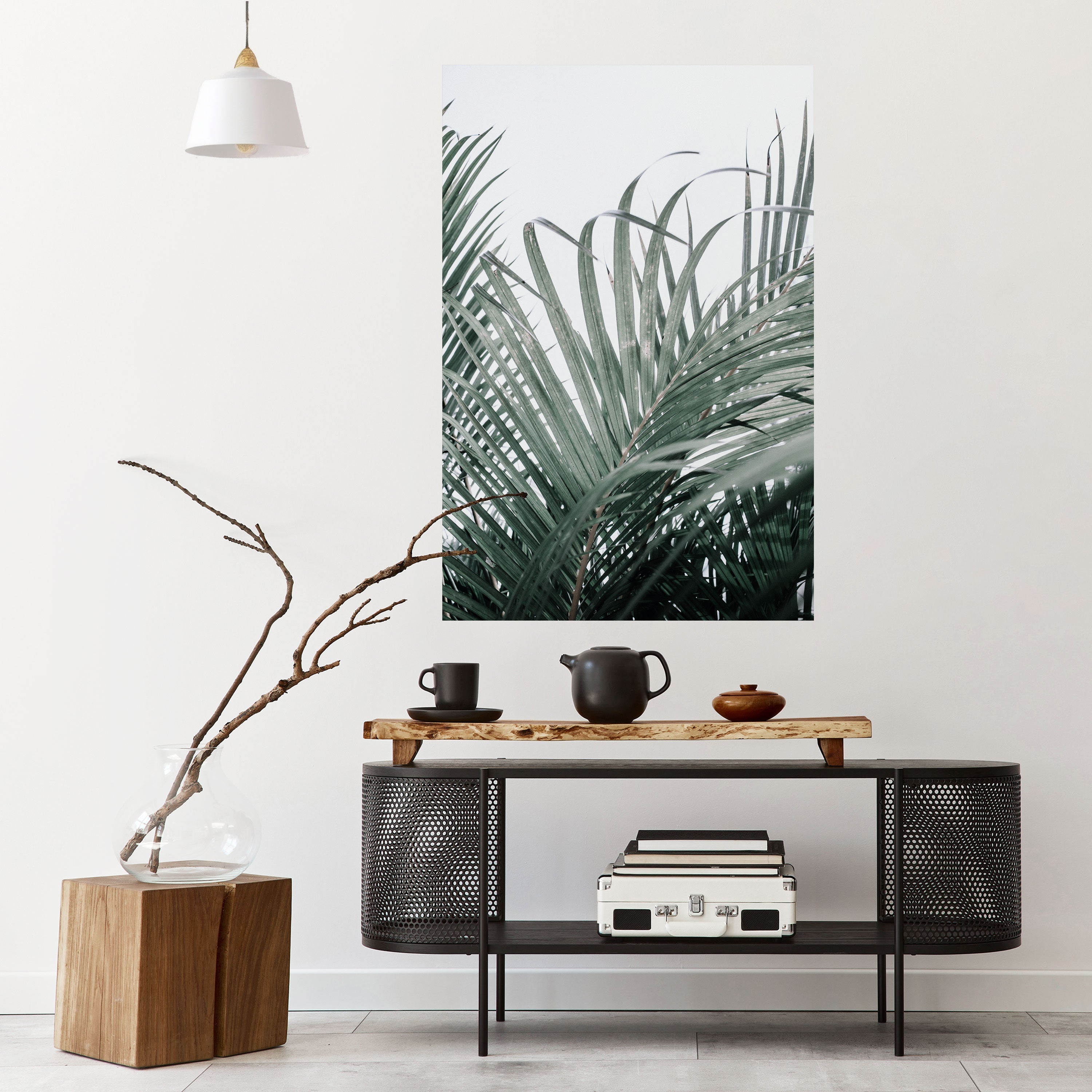 PALM WHISPERS Peel and Stick Vertical Poster