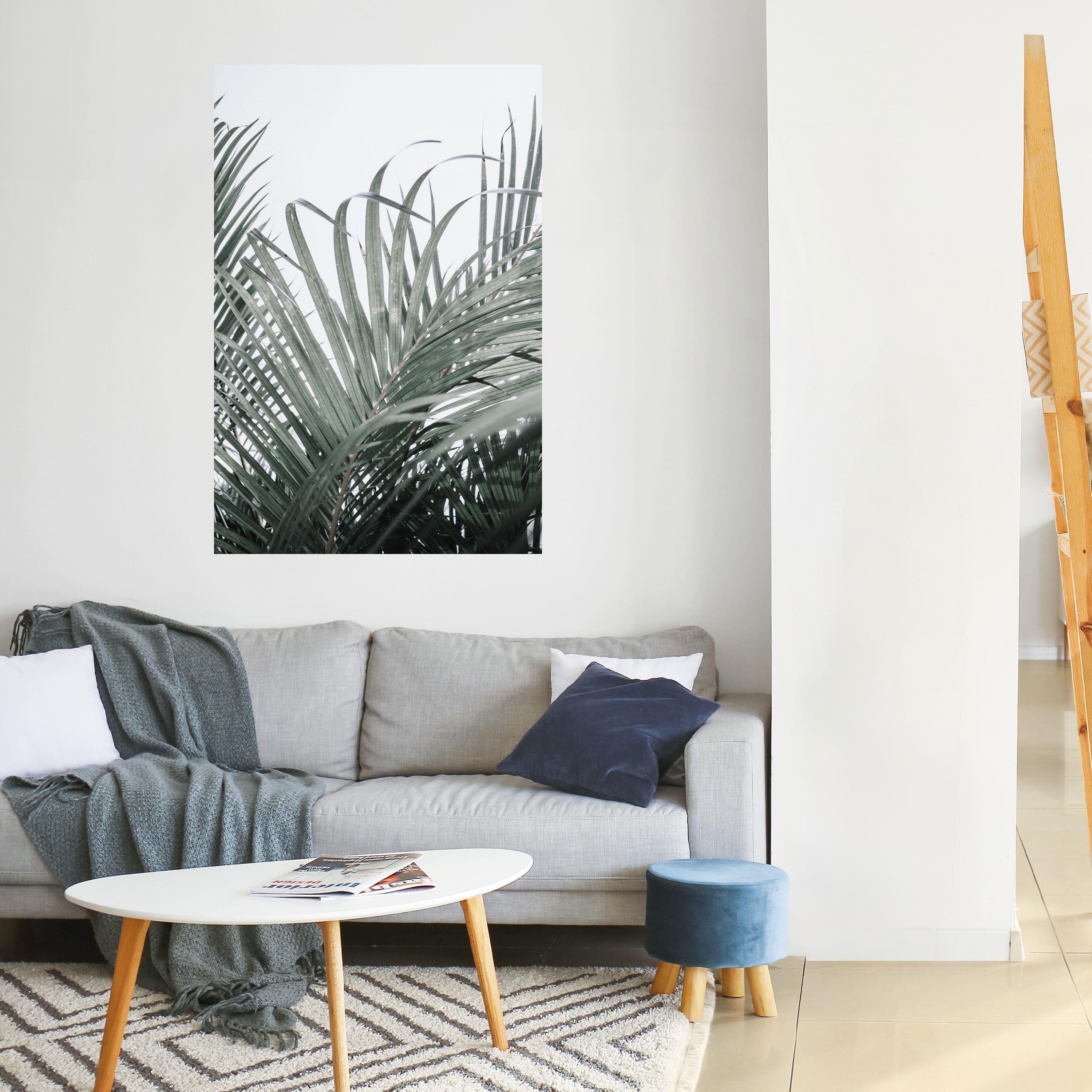 PALM WHISPERS Peel and Stick Vertical Poster