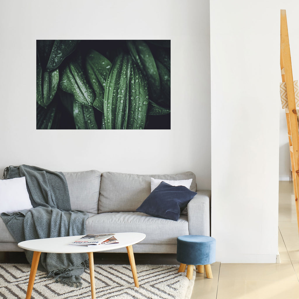 LUSH DROPLET DANCE Peel and Stick Horizontal Poster