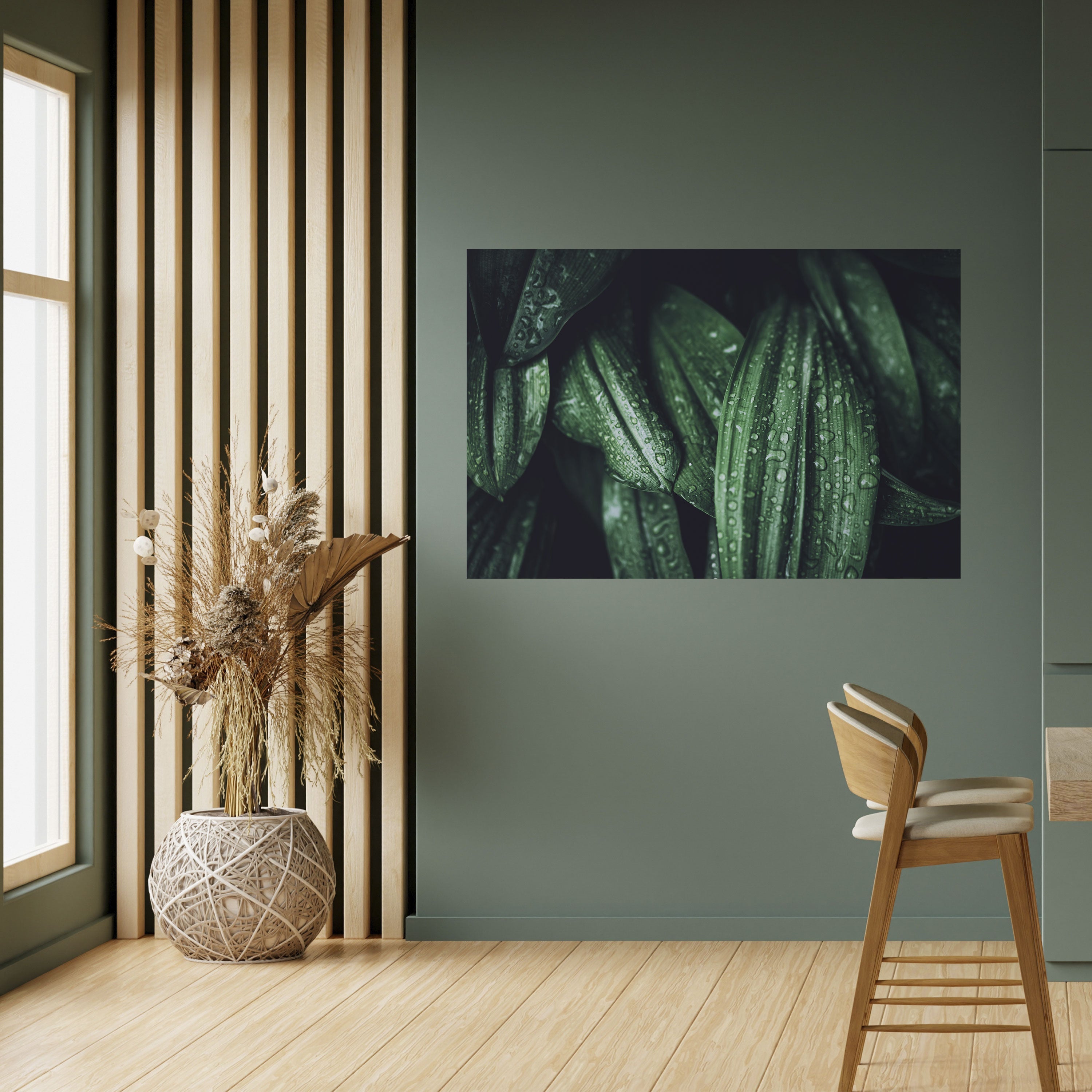 LUSH DROPLET DANCE Peel and Stick Horizontal Poster